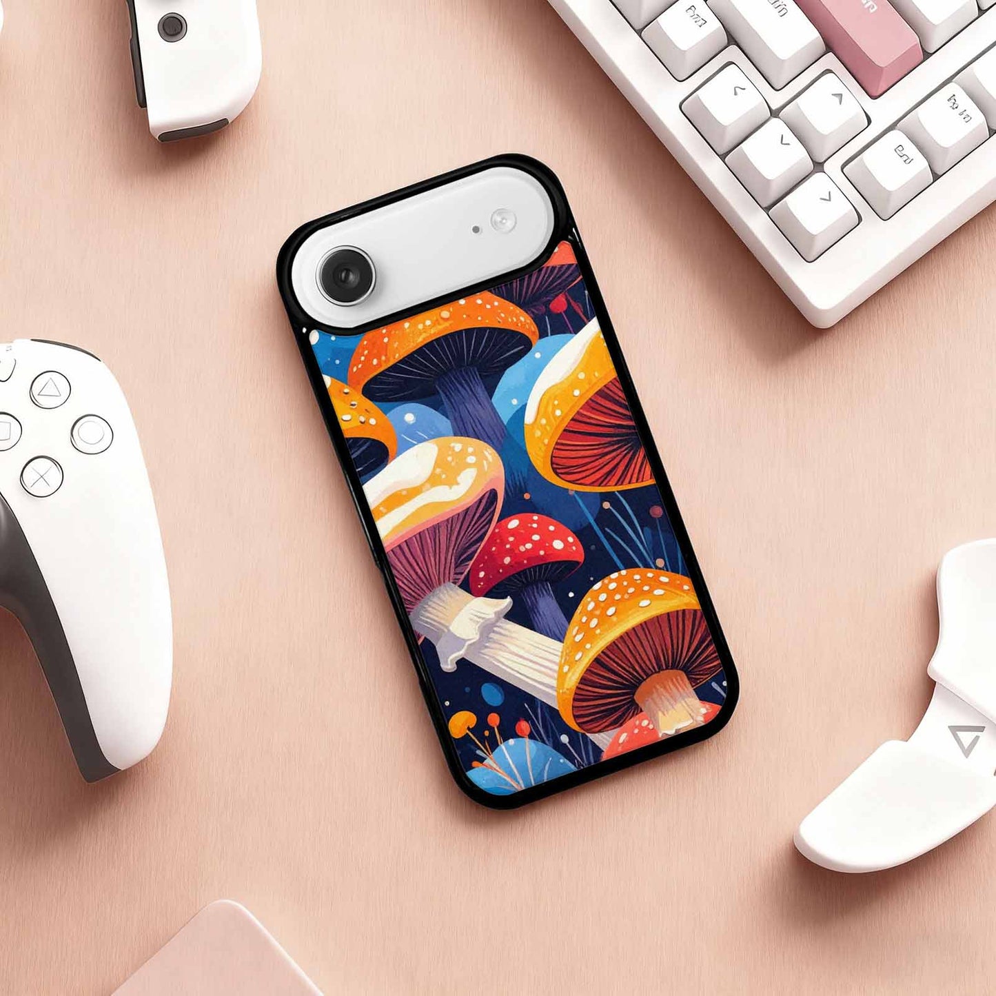 iPhone 17 Air Case — Vivid Winter Mushroom Seamless Cartoon Cute, Custom Phone Case