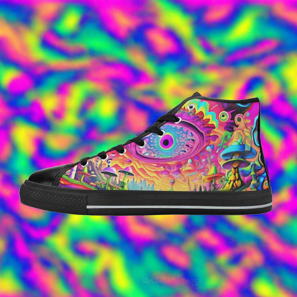 Dragon White Gold Custom Bold Art - Freaky Shoes