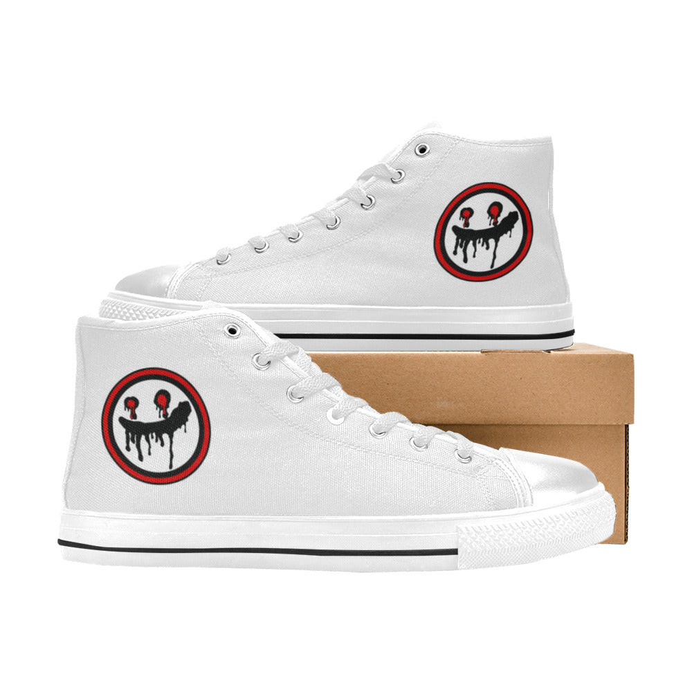 MEN'S High Tops Freaky Shoes High Top Canvas Vibrant Chaos Custom Sneakers