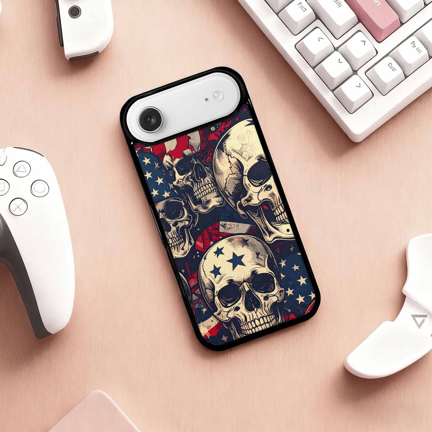 iPhone 17 Air Case — Skull Dark Art Gothic Print Gothic, Custom Made Phone Cover