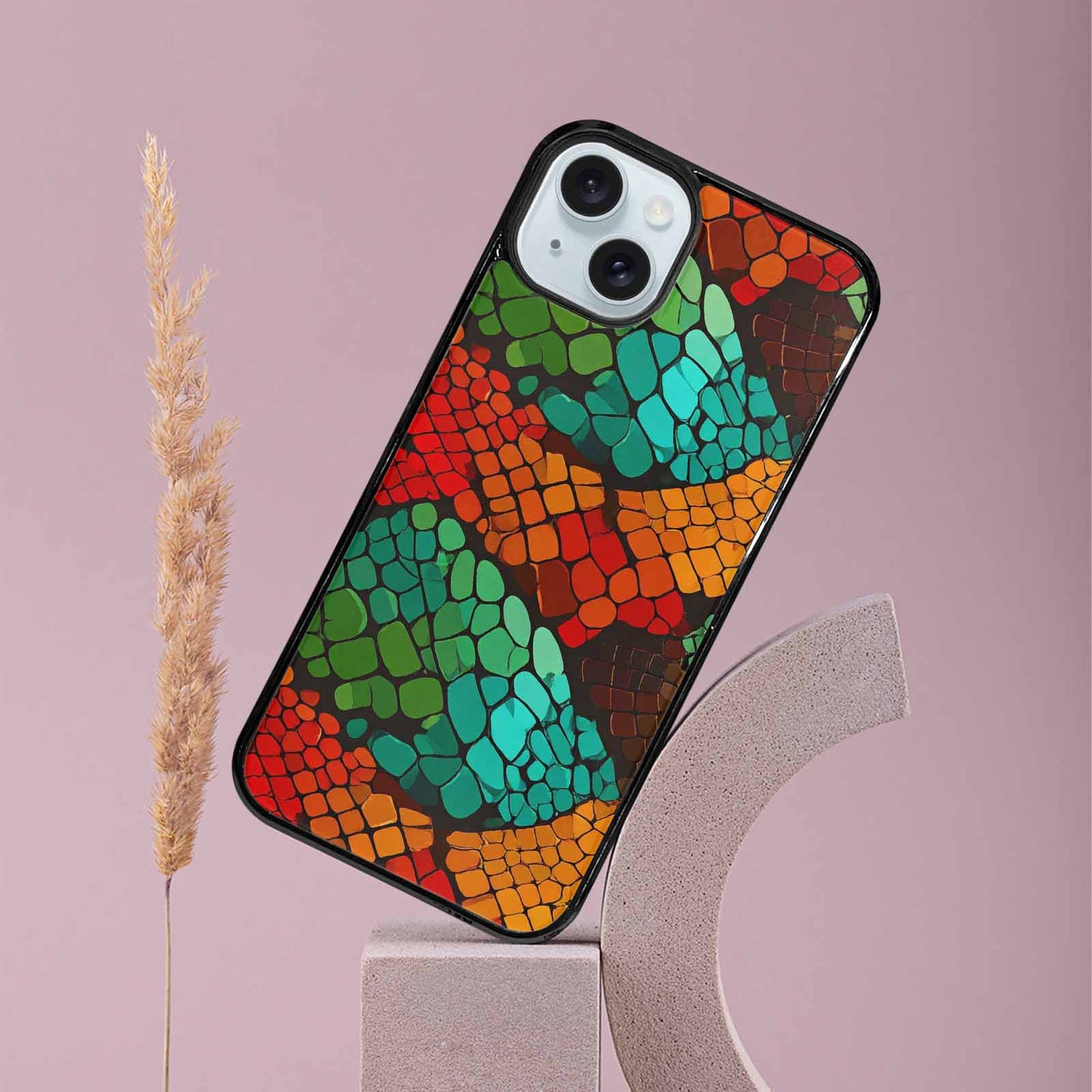 iPhone 15 Plus Case — Dark Snake Print Custom, Unique Phone Case Design