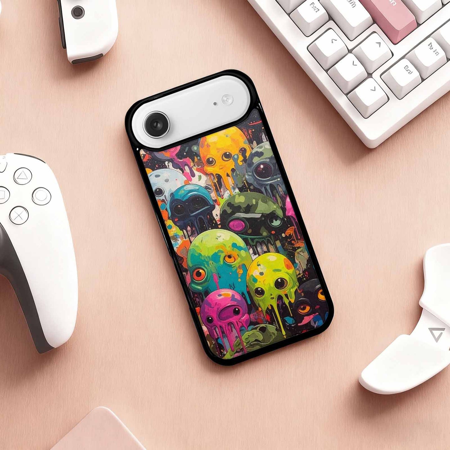 iPhone 17 Air Case — Aliens Camomelting Aliens Patt Sex Alien, Unique Phone Case Design