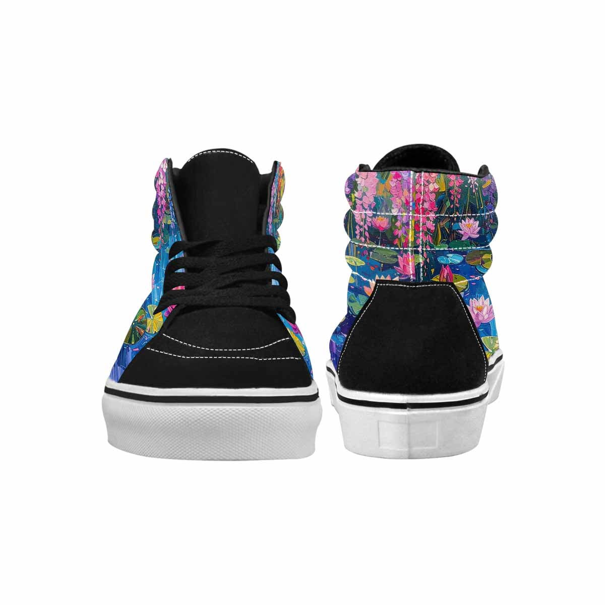 MEN'S Full Color Vibrant Monet High Top Canvas Grunge Shoes