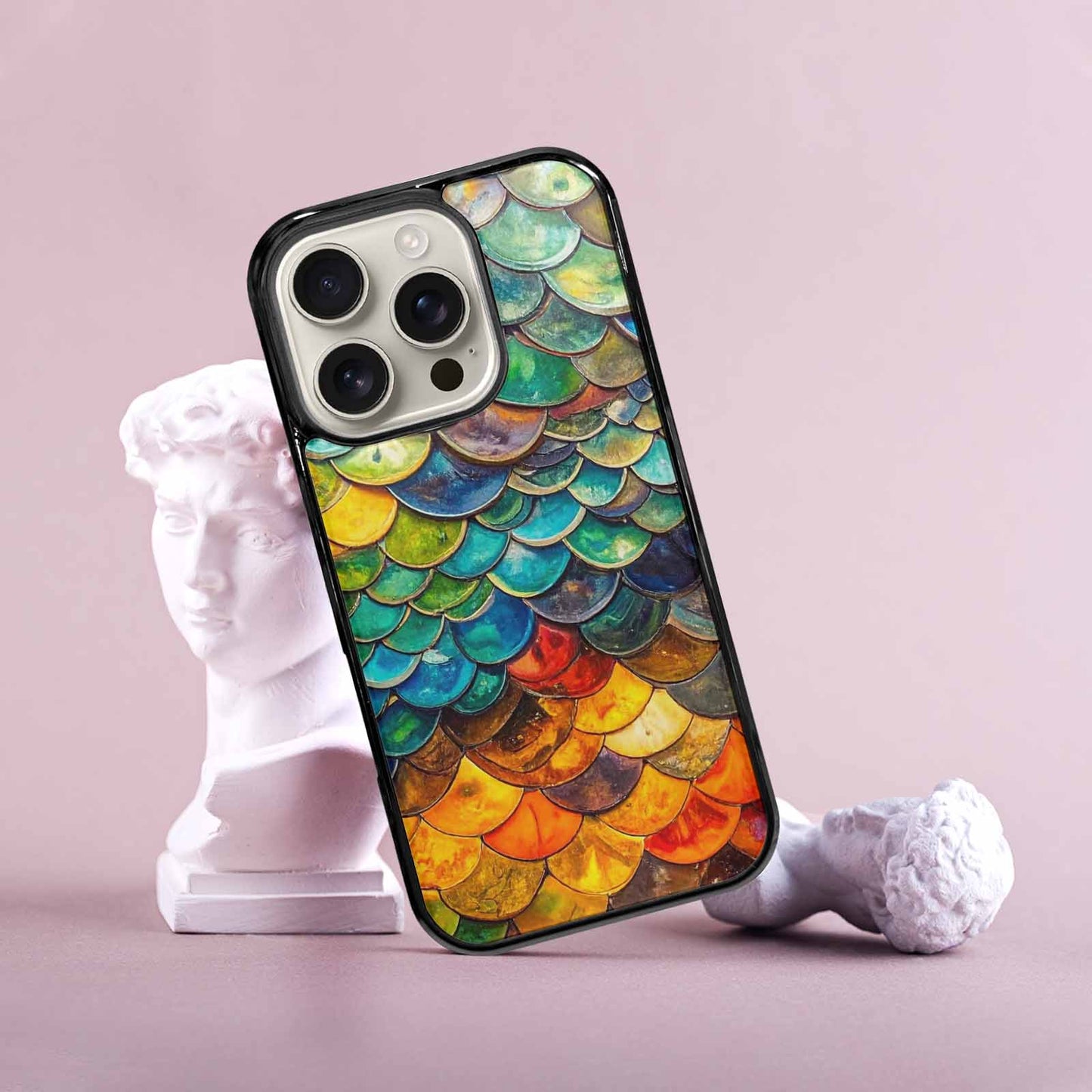 iPhone 16 Pro Case — Reptile Scale Full Color Vibrant Reptile, Custom Designed Case Cover