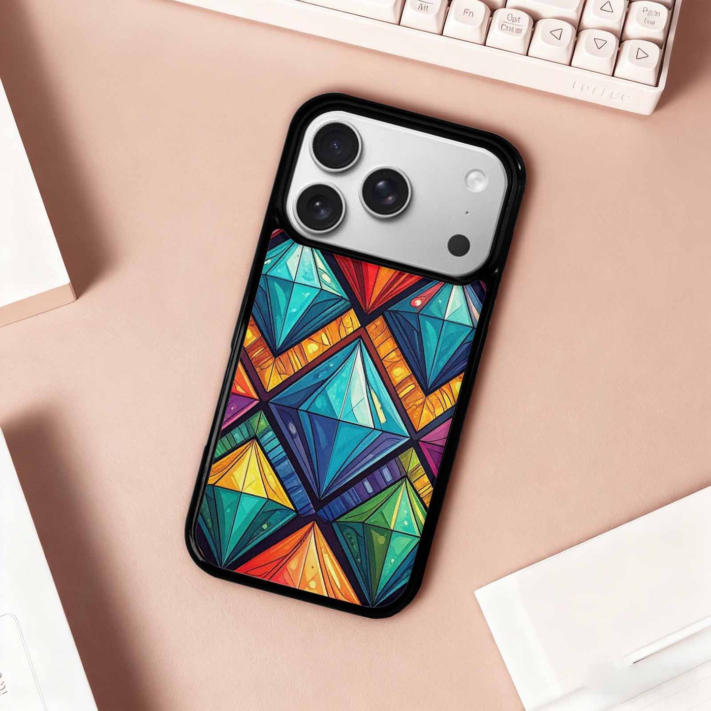 iPhone 17 Pro Case — Vintage Summer Diamond Retro Vintage, Custom Phone Case