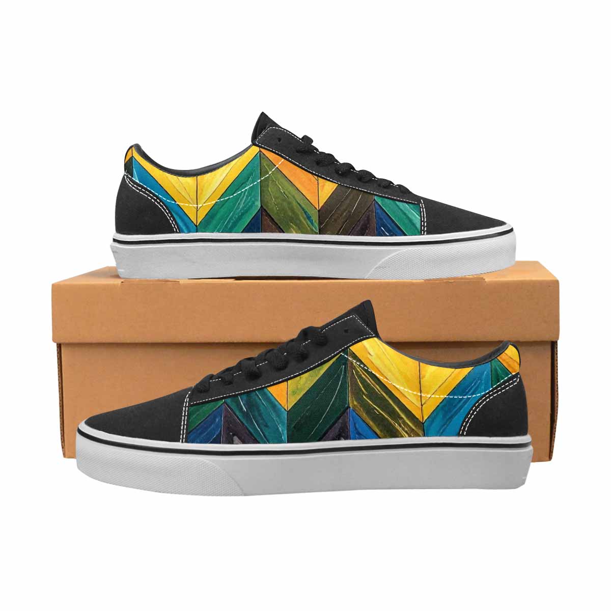WOMEN'S Progress Pride Flag Canvas Lace-Up Dark Academia Shoes