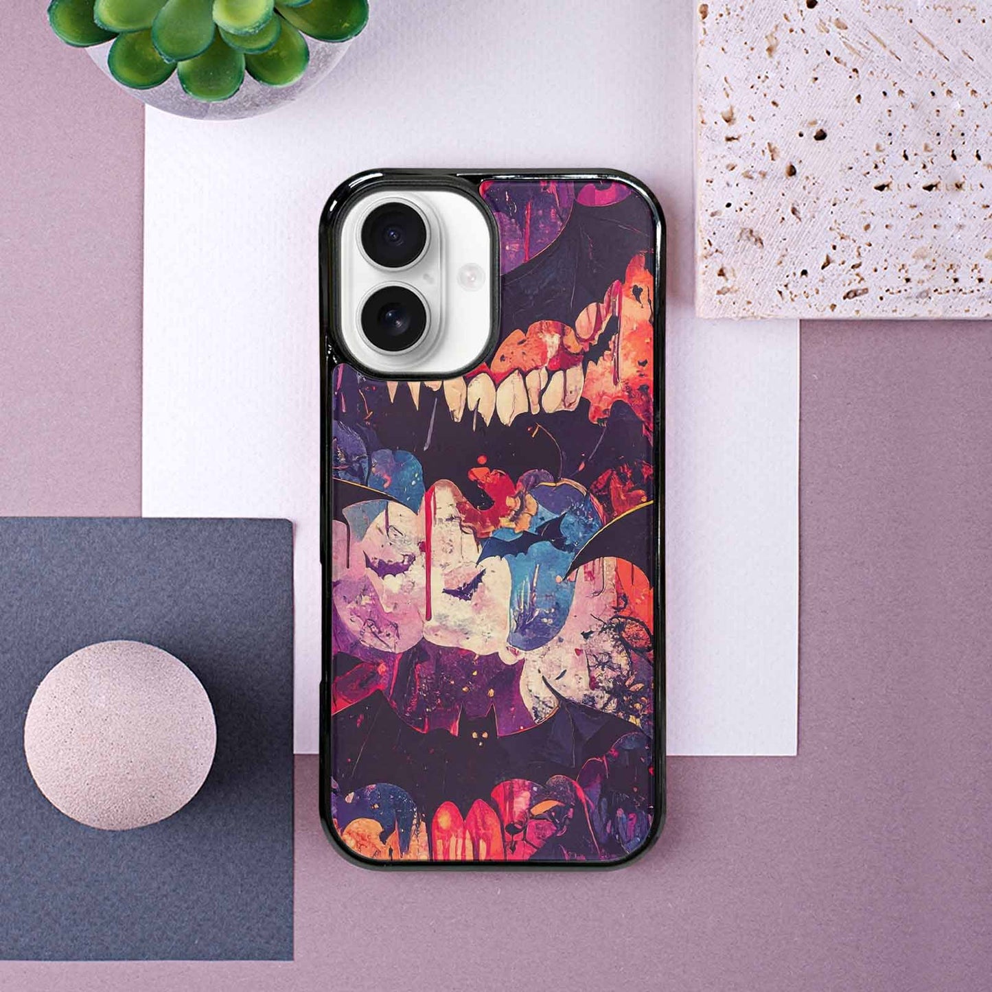 iPhone 16 Case — Vampire Fangs Bats Vampire Fangs And, Unique Phone Case Design
