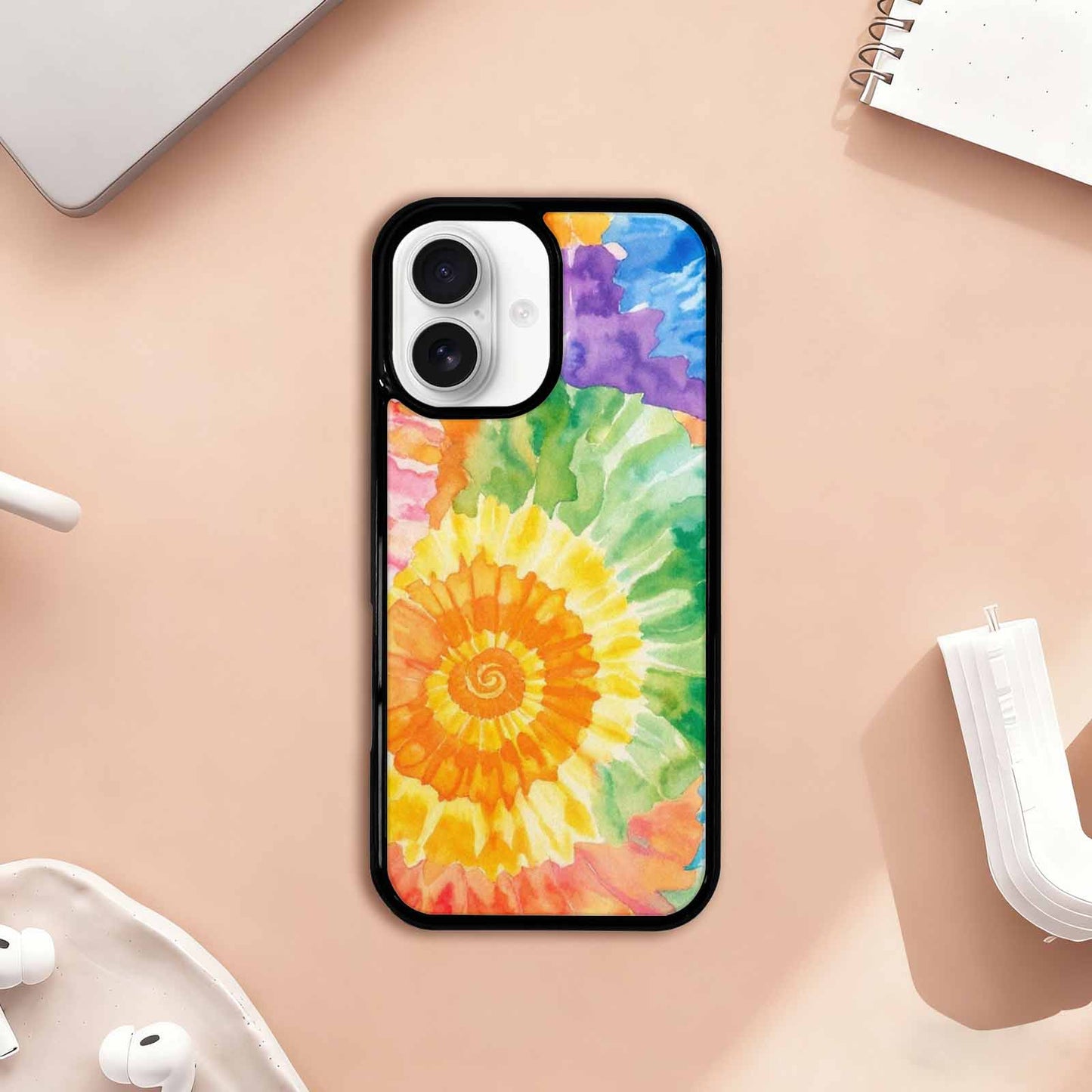 iPhone 17 Case — Small Tie Dye Swirl Tie Dye, Custom Made Phone Cover
