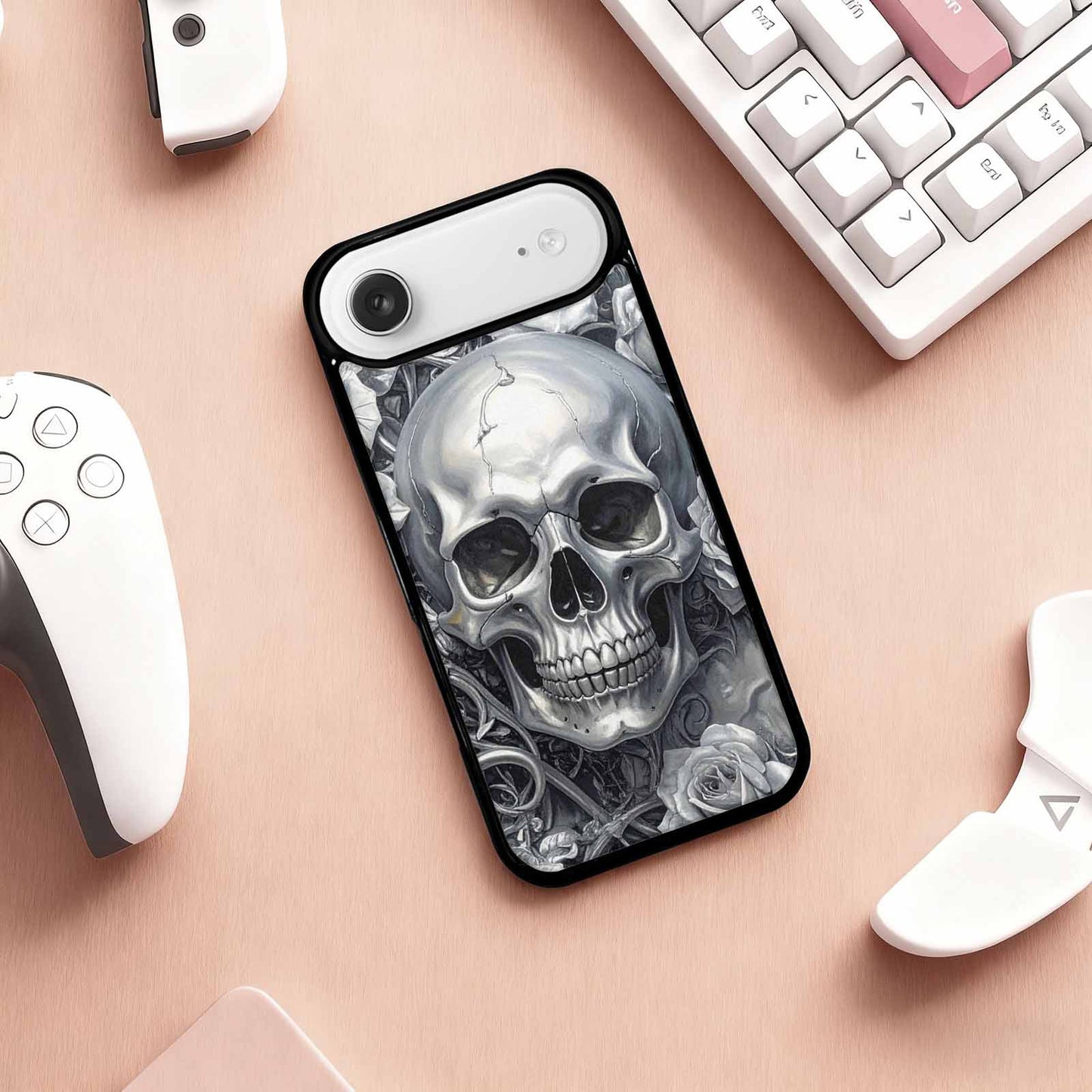 iPhone 17 Air Case — Seamless Tileable Pattern Of Overlapping Gothic, Custom Art Phone Cover