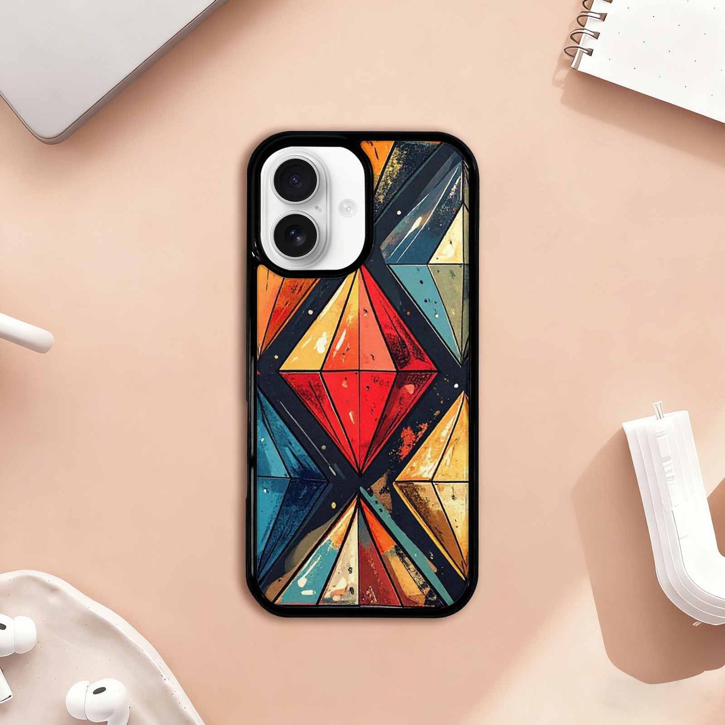 iPhone 17 Case — Vintage Summer Diamond Retro Vintage, Unique Phone Case Design