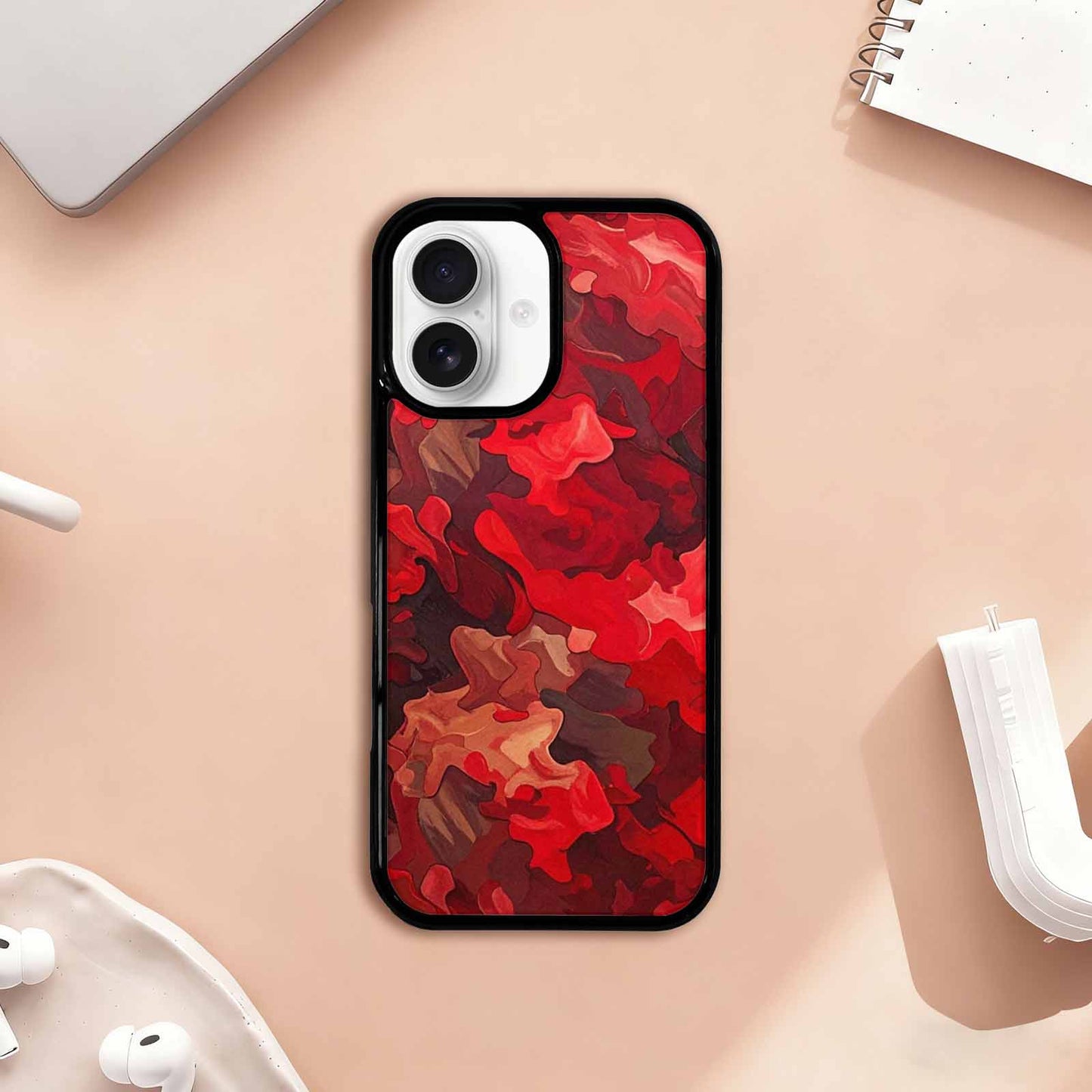 iPhone 17 Case — Small Military Camouflage Blotch Camo, Custom Print Case Cover
