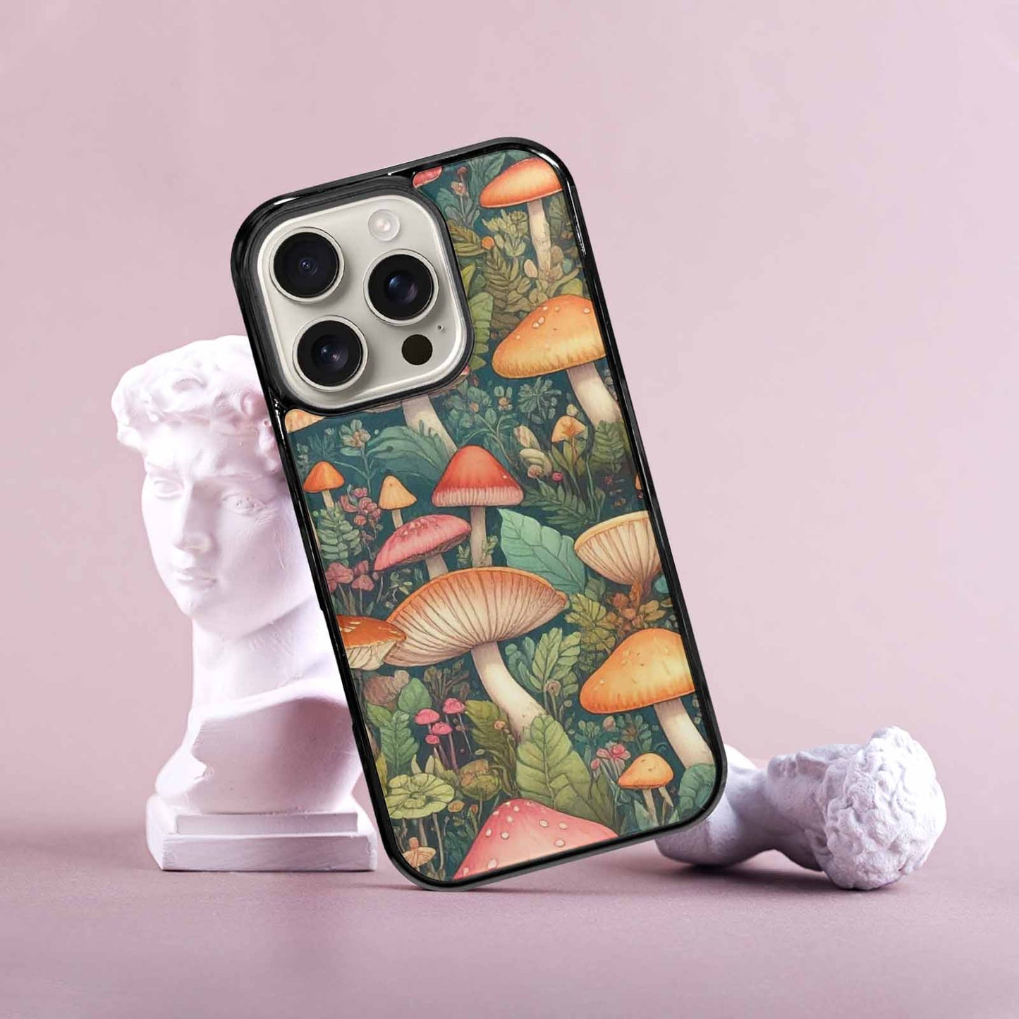 iPhone 16 Pro Case — Mushrooms Botanicalmushrooms P, Custom Designed Case Cover