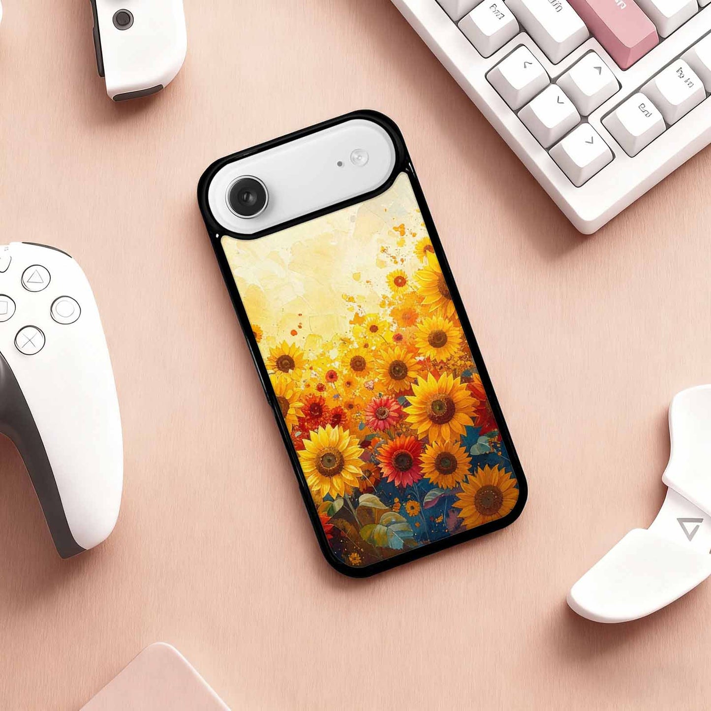 iPhone 17 Air Case — Full Color Vibrant Sunflower Burst Floral, Customized Protective Case