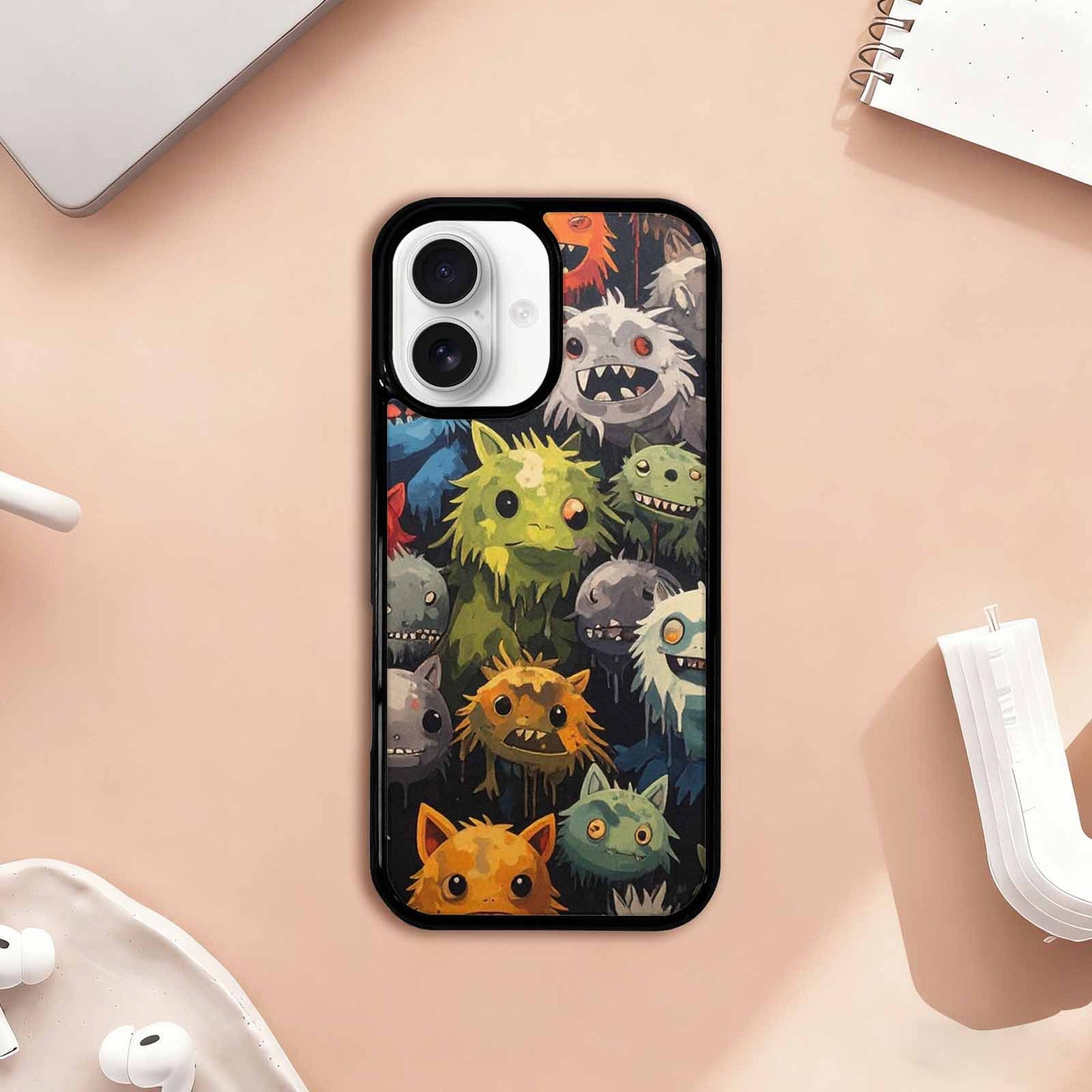 iPhone 17 Case — Monsters Camomonsters Pattern U0v Camo, Custom Art Phone Cover
