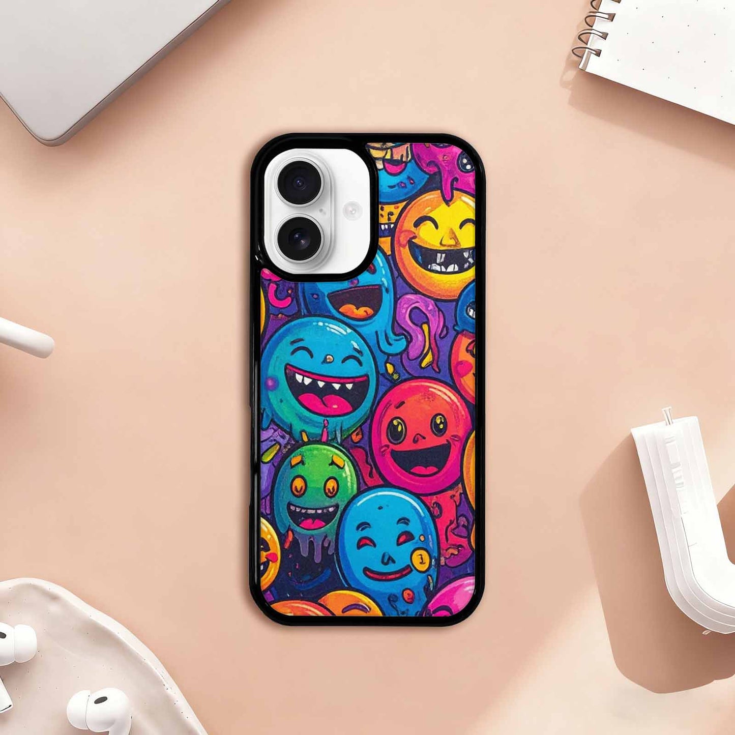 iPhone 17 Case — Small Funny Looking Cartoon Cute, Custom Designed Case Cover
