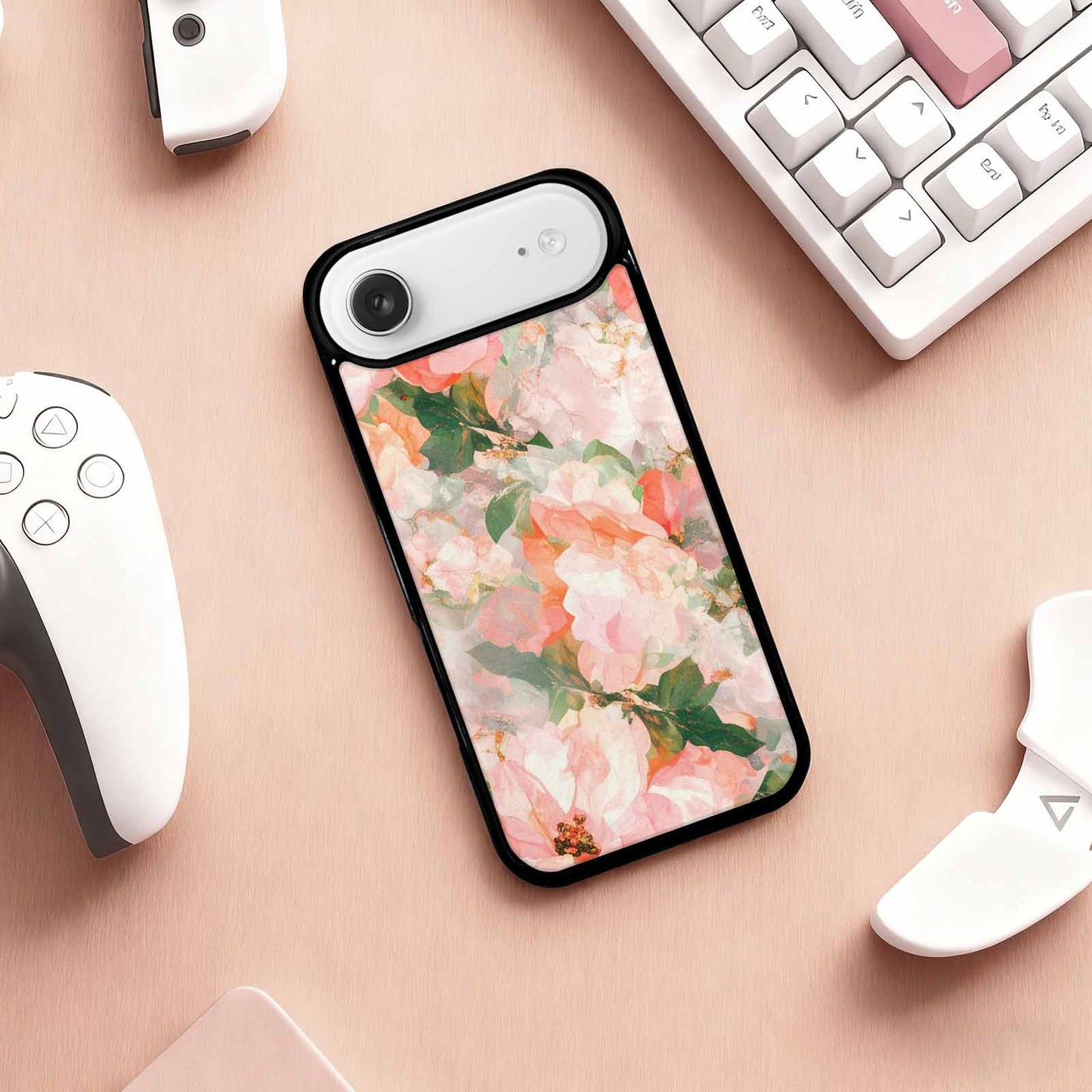 iPhone 17 Air Case — Marble Floral Art Seamless Pattern Floral, Personalized Phone Case