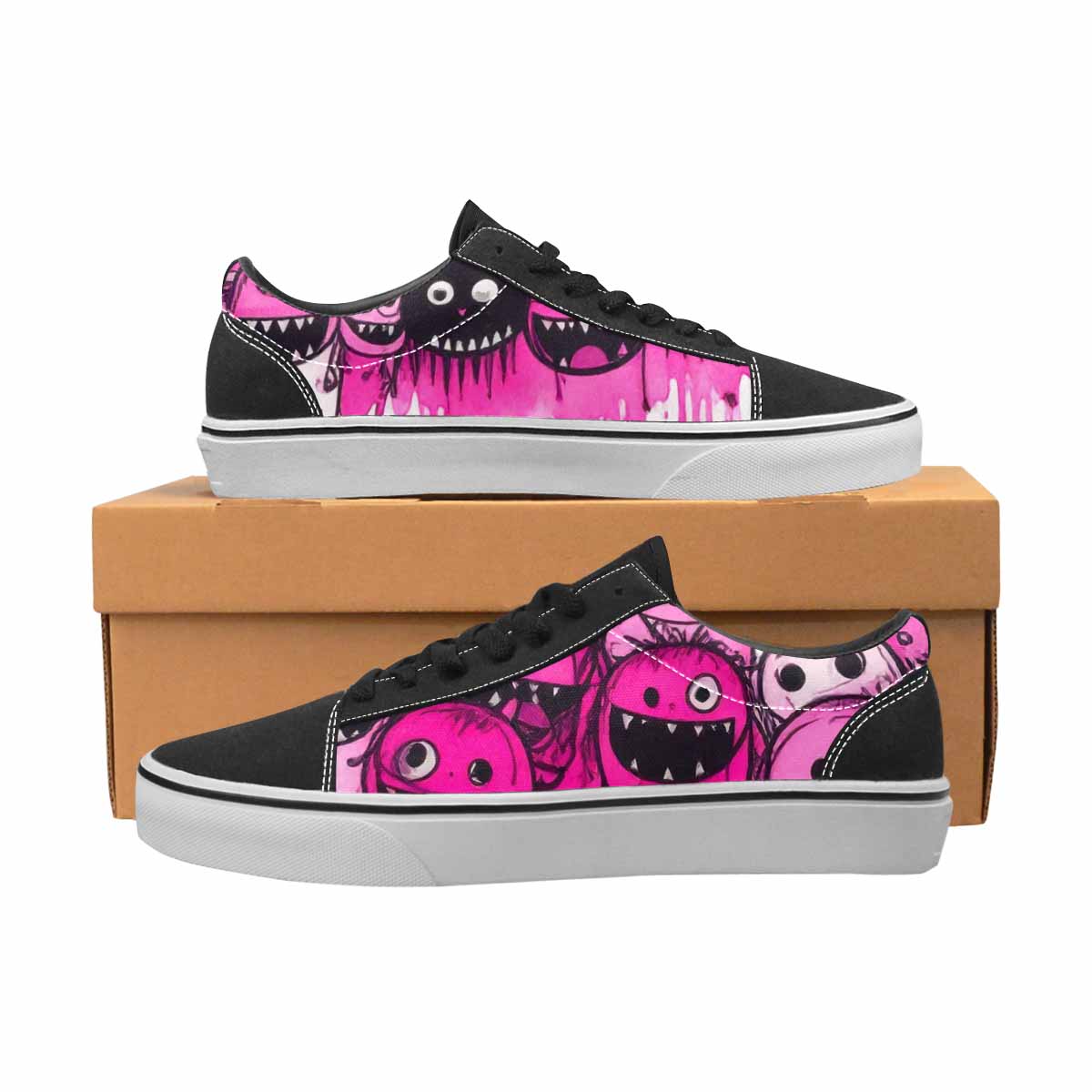 WOMEN'S Monsters (general) Lace-Up Canvas Aesthetic Shoes