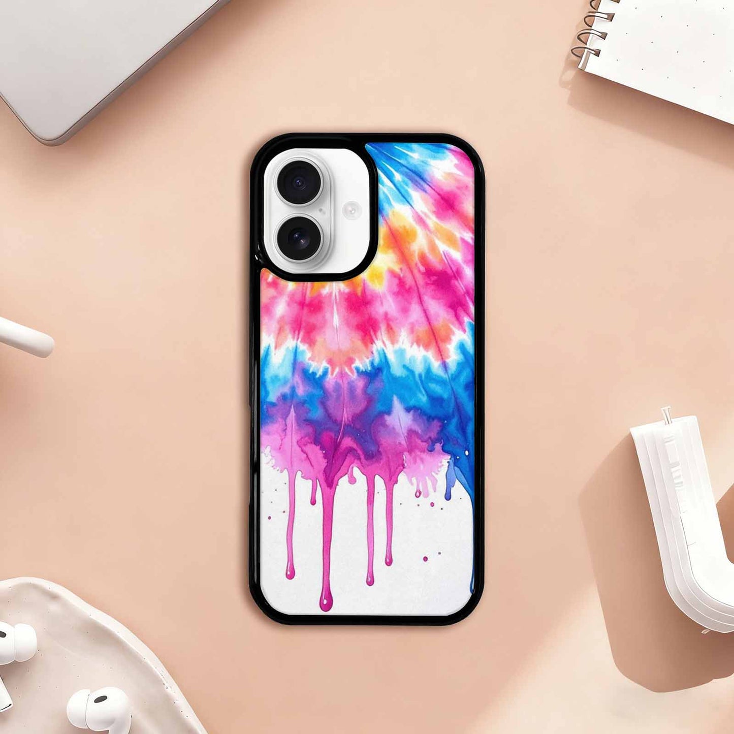 iPhone 17 Case — Tie Dye Style Art Tie Dye, Customized Protective Case
