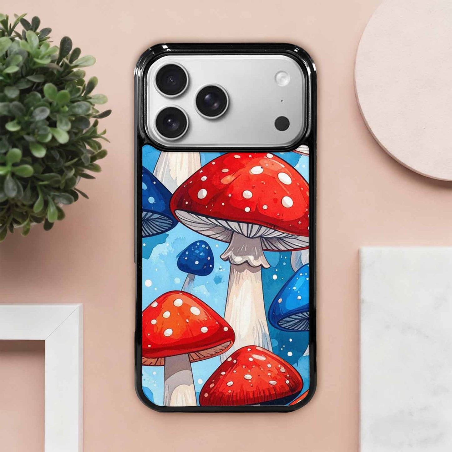 iPhone 17 Pro Max Case — Vivid Winter Mushroom Cartoon Cute, Unique Phone Case Design