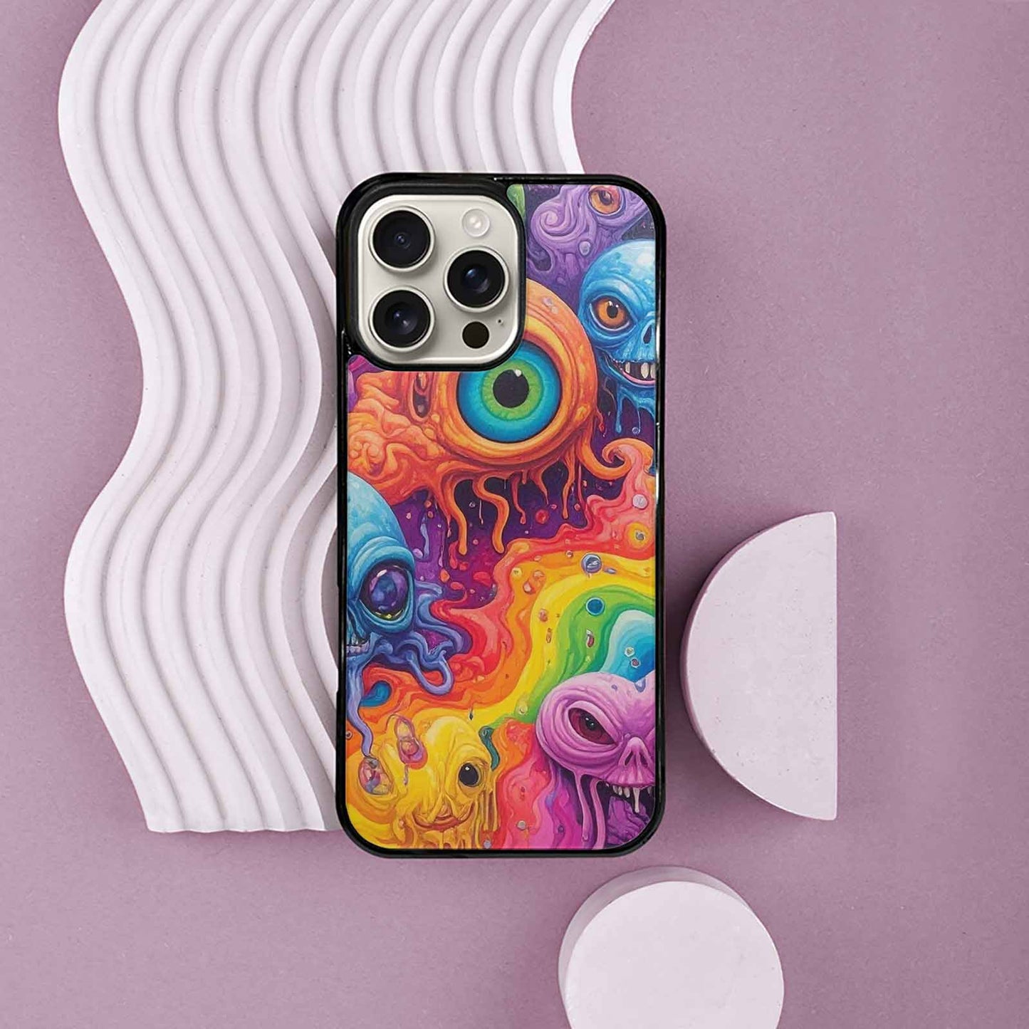 iPhone 16 Pro Max Case — Aliens Tie Dyemelting Aliens P, Customized Protective Case