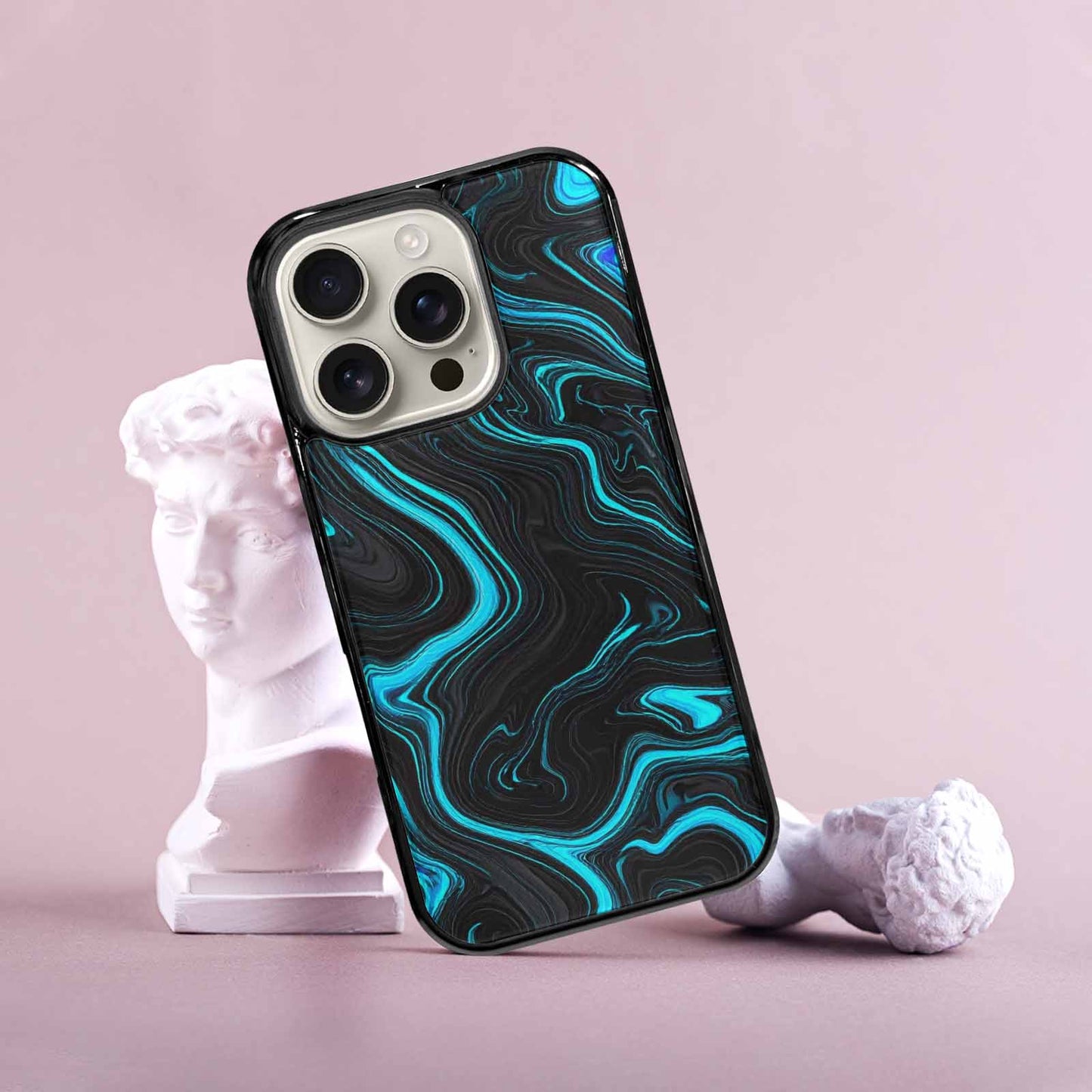 iPhone 16 Pro Case — Freaky Marble Glow, Custom Print Case Cover