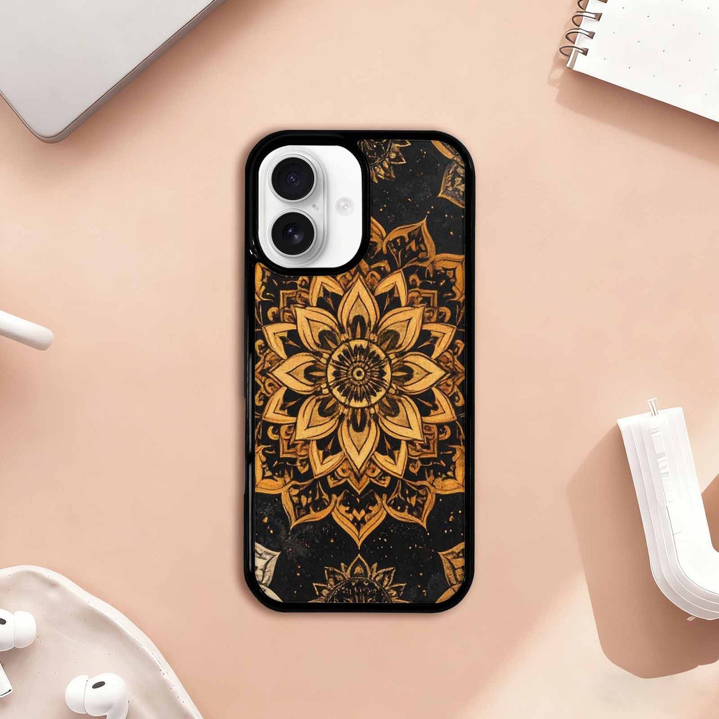 iPhone 17 Case — Small Mandala Pattern, Randomly Floral, Unique Phone Case Design