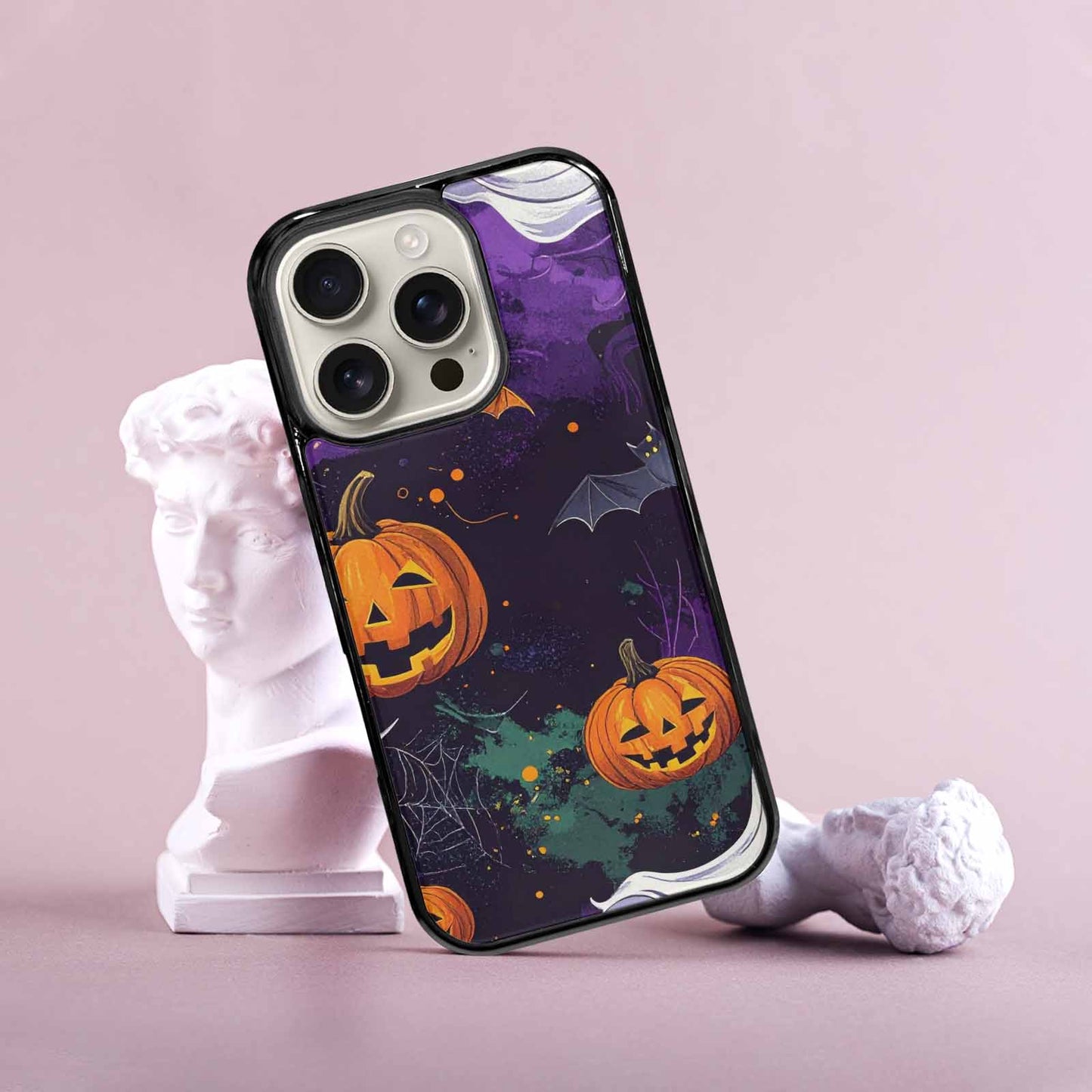 iPhone 16 Pro Case — Halloween Art Print Edge To Edge, Custom Phone Case