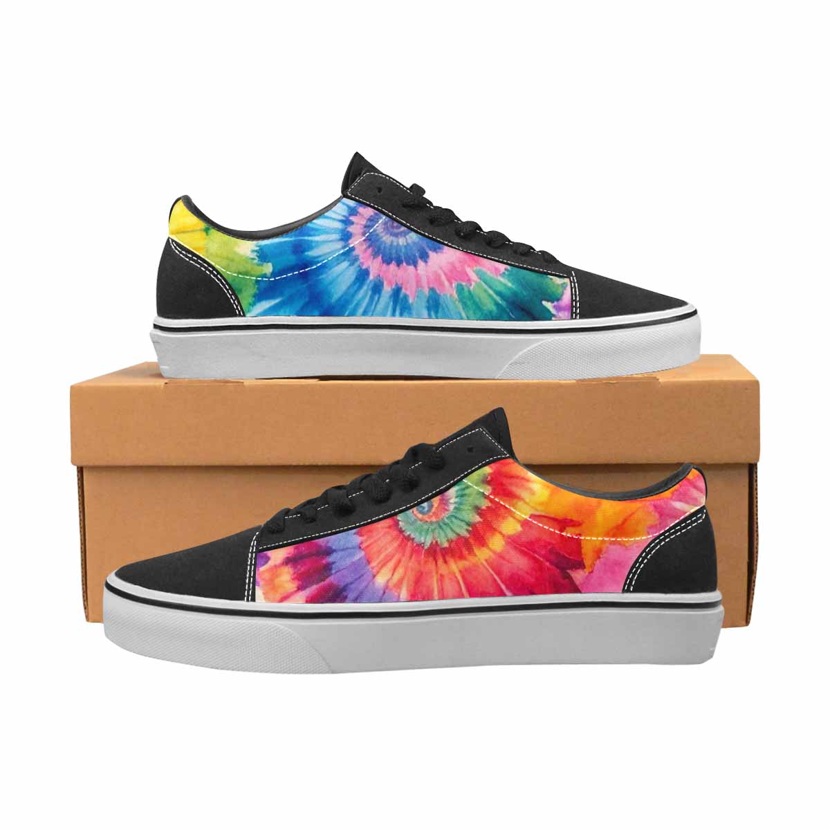 MEN'S Tie Dye Swirl Canvas Lace-Up Dreamcore Sneakers