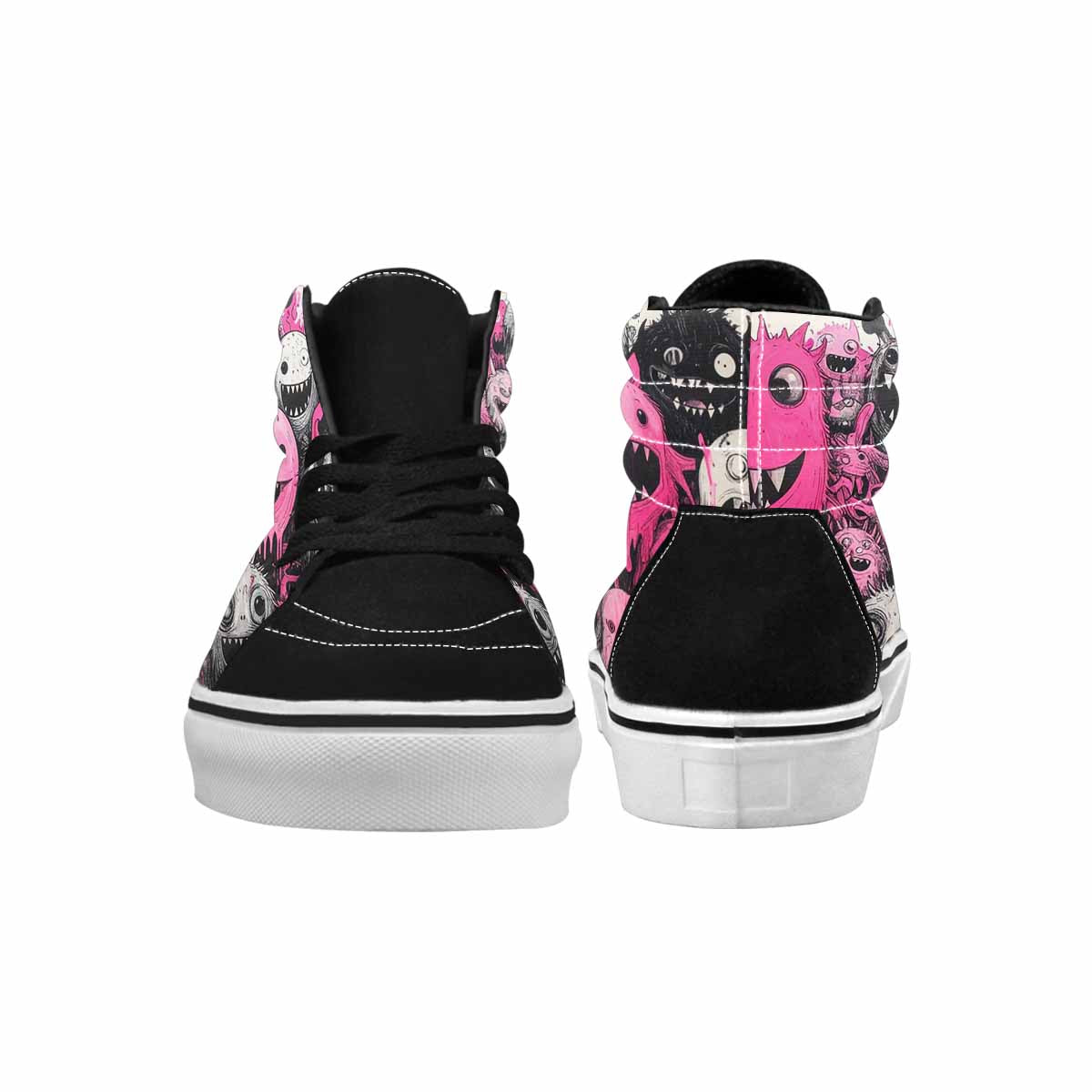 MEN'S Monsters (general) High Top Canvas Melting Art Sneakers