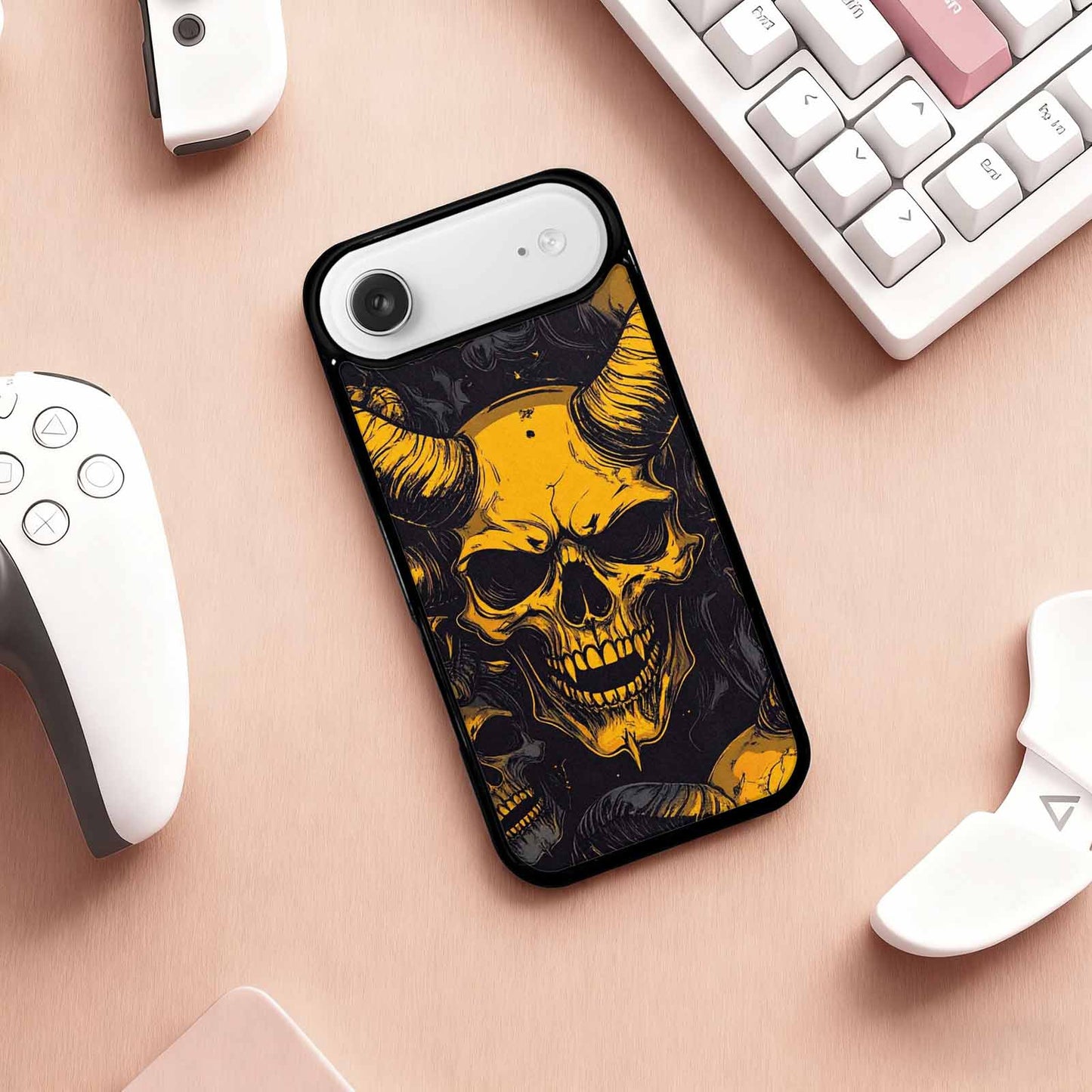 iPhone 17 Air Case — Skull Dark Art Gothic Print Gothic, Custom Printed Phone Case