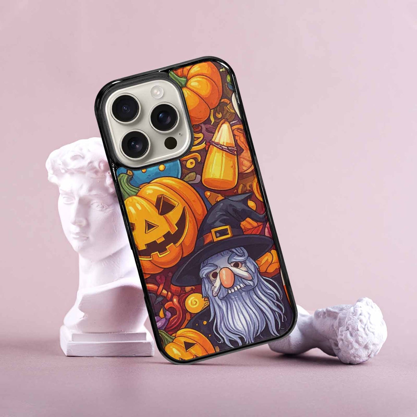 iPhone 16 Pro Case — Halloween Art Print Edge To Edge, Custom Phone Case
