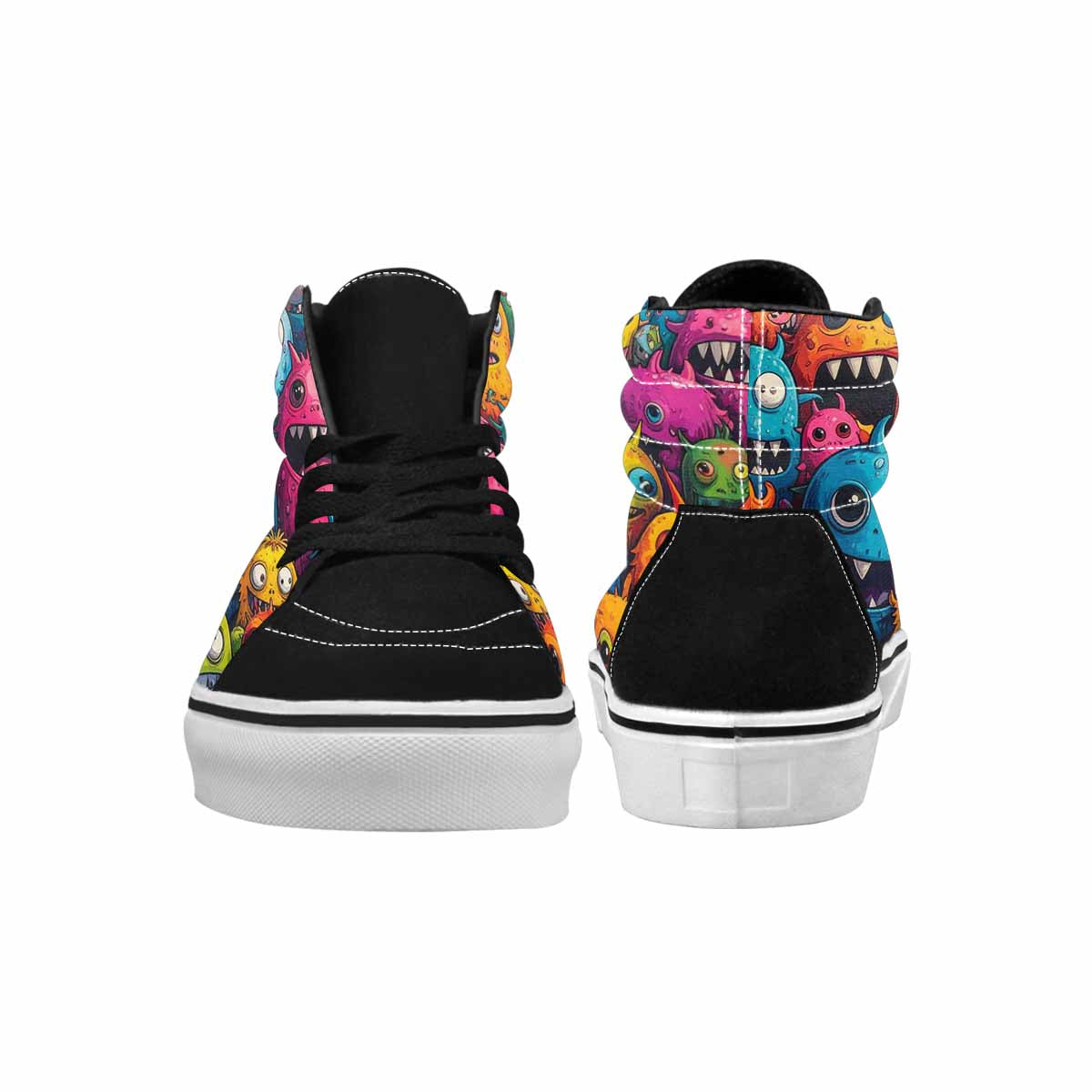 WOMEN'S Monsters High Top Canvas Personalized Y2K Limited Edition Sneakers