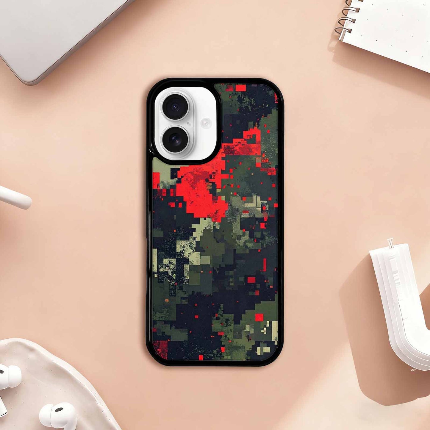 iPhone 17 Case — Small Military Camouflage Blotch Camo, Custom Phone Case