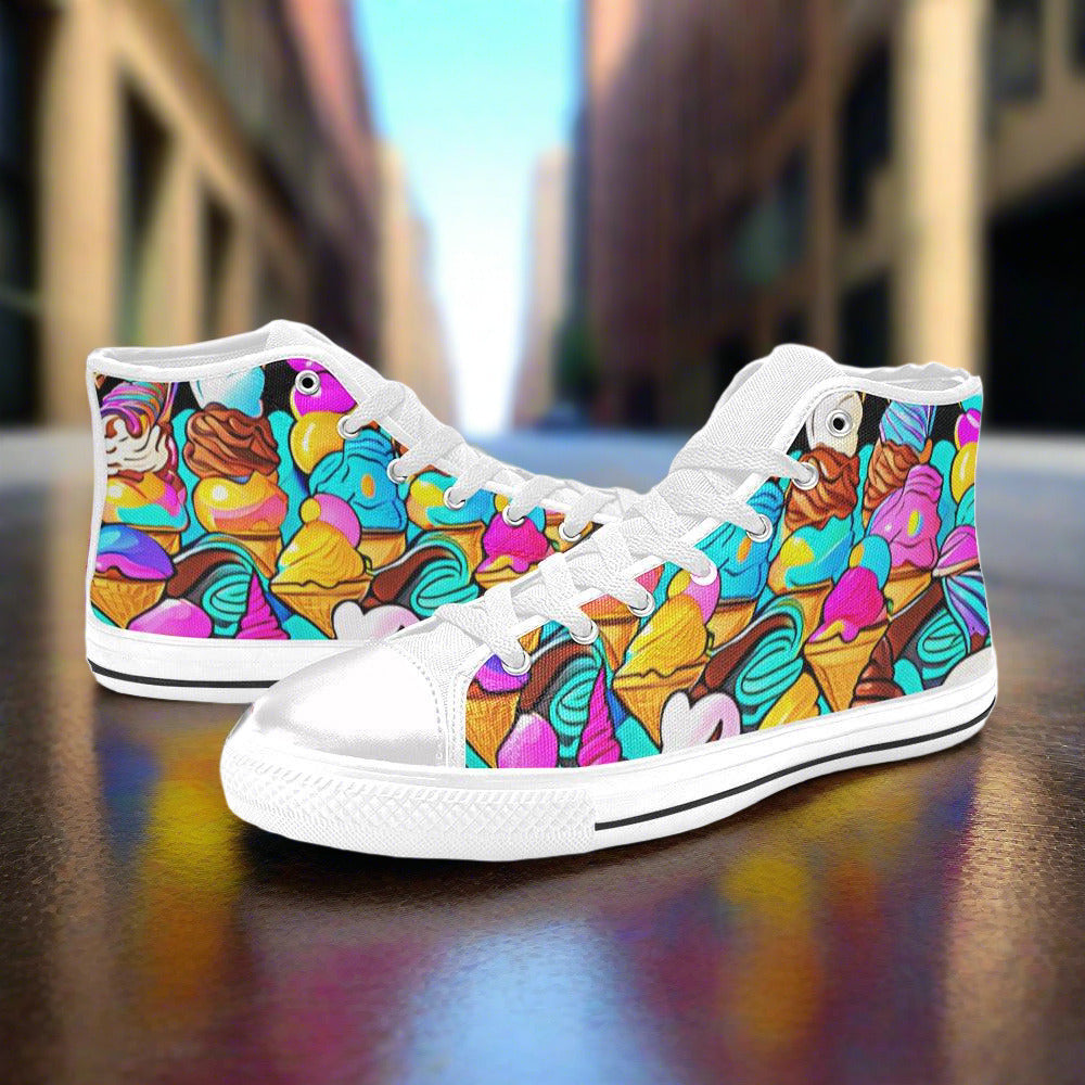 Wolf Earthy Brown Wearable WOMEN Bold Art - Freaky Shoes | Custom Art Sneakers