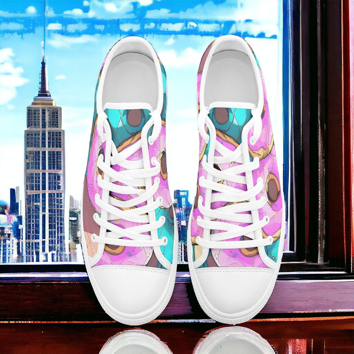 Donut Art Custom Shoes | ® Custom Sneakers | Unisex | Freaky Shoes®