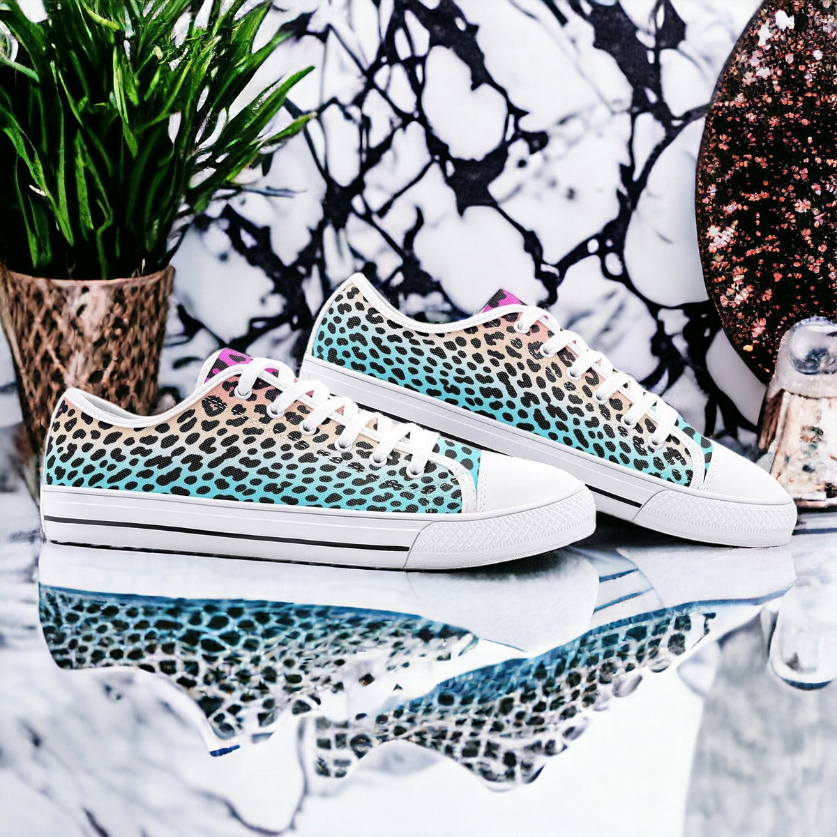 Gradient Leopard Pr | ® (Pr Custom Sneakers 2 | Unisex | Freaky Shoes®
