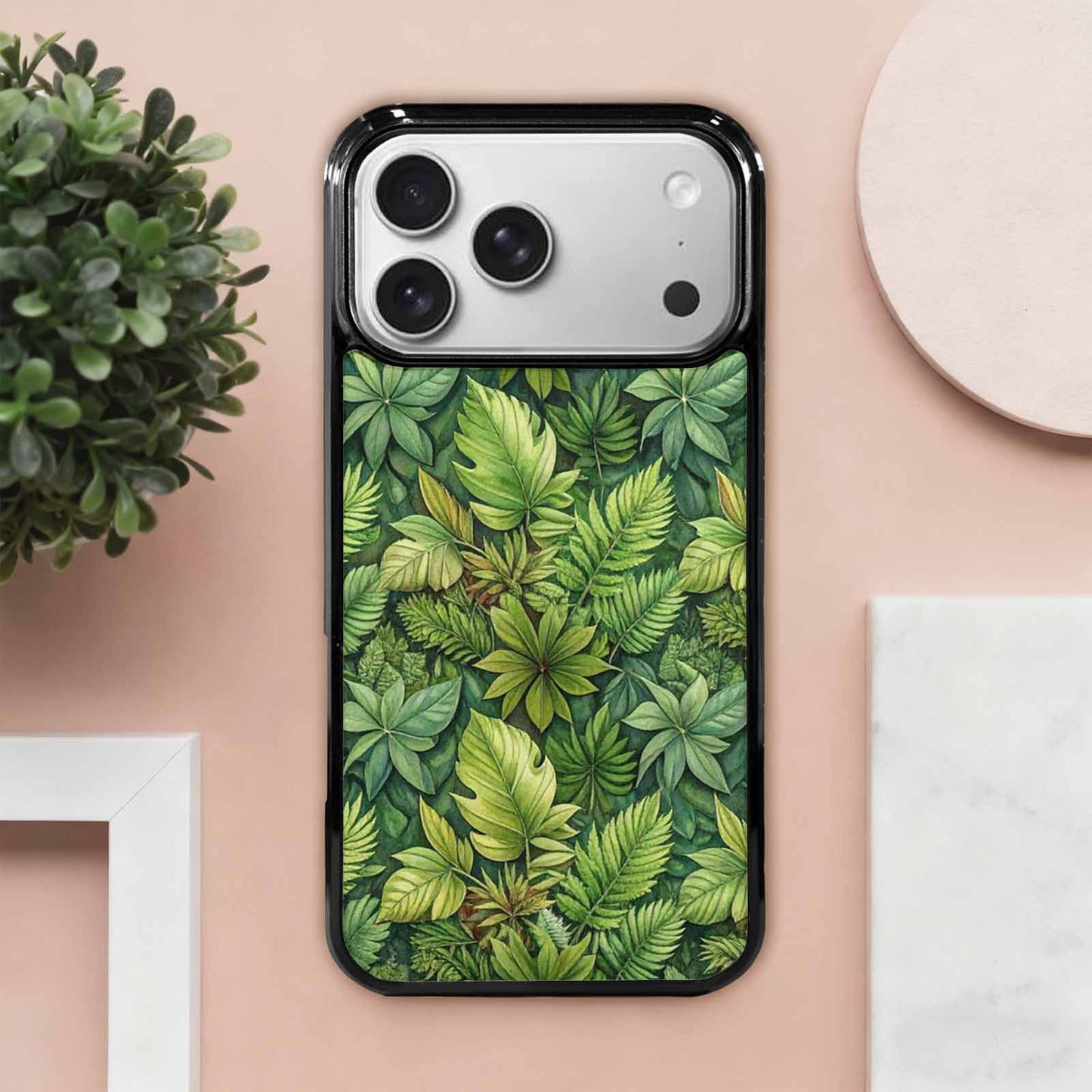 iPhone 17 Pro Max Case — Small Seven Point Palmate Floral, Unique Phone Case Design