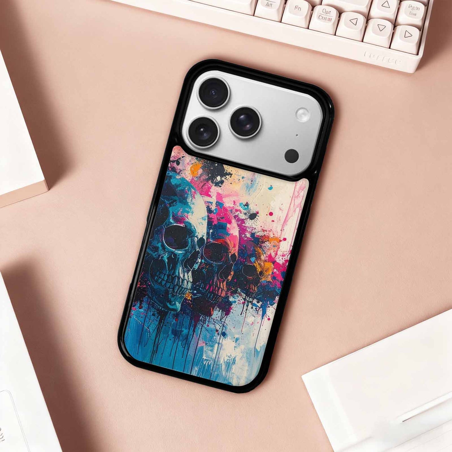 iPhone 17 Pro Case — Skull Dark Art Gothic Print Gothic, Original Design Phone Case