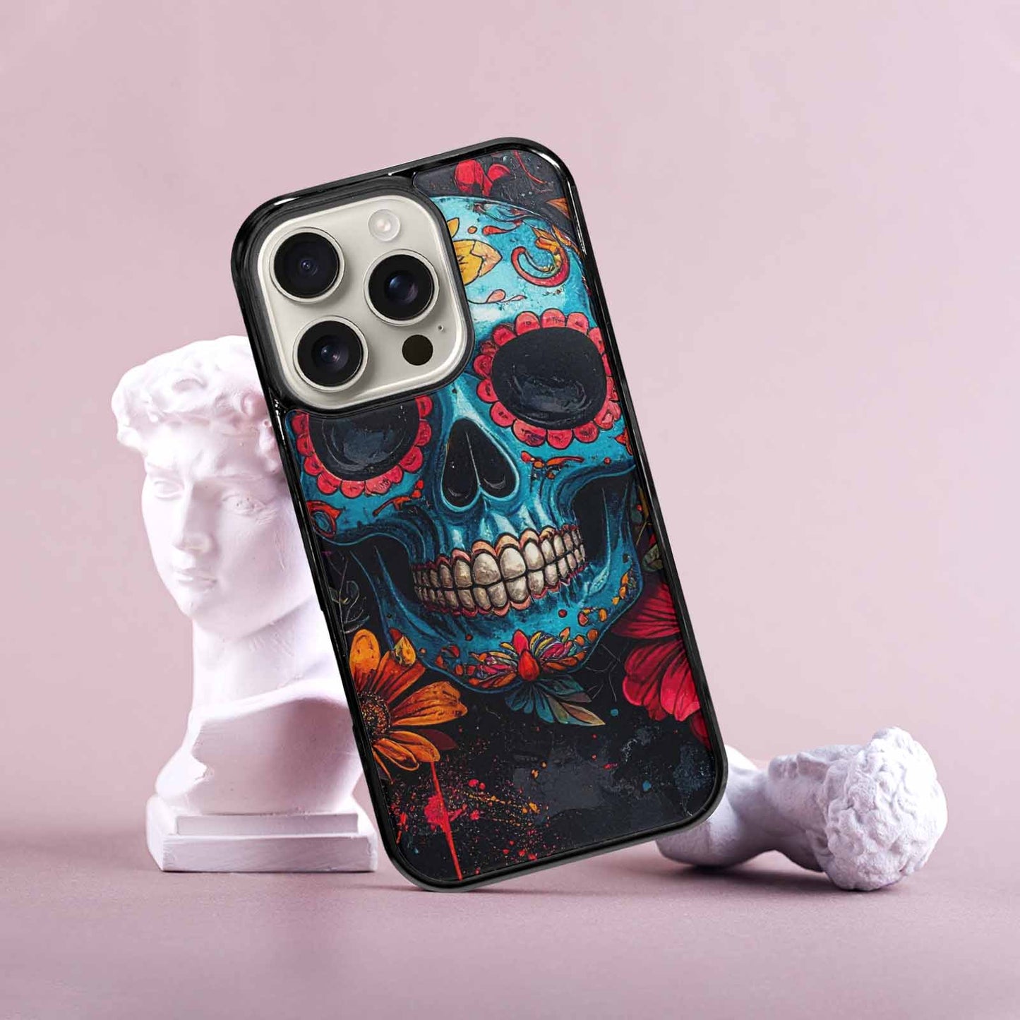 iPhone 16 Pro Case — Graffiti Skull Art Seamless Pattern Vibrant, Custom Art Phone Cover