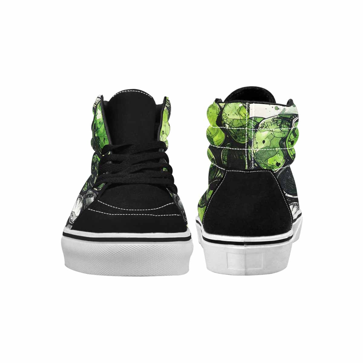 MEN'S Reptile Scale High Top Canvas Cottagecore Custom Sneakers
