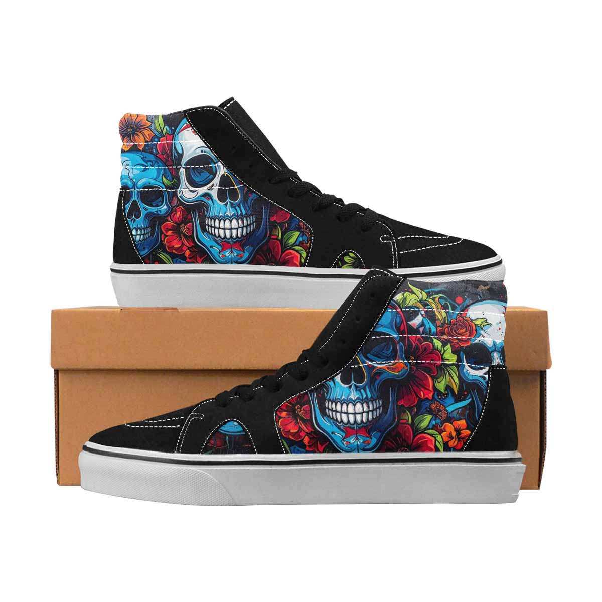 MEN'S Vibrant Skull Pattern 24 Ferion