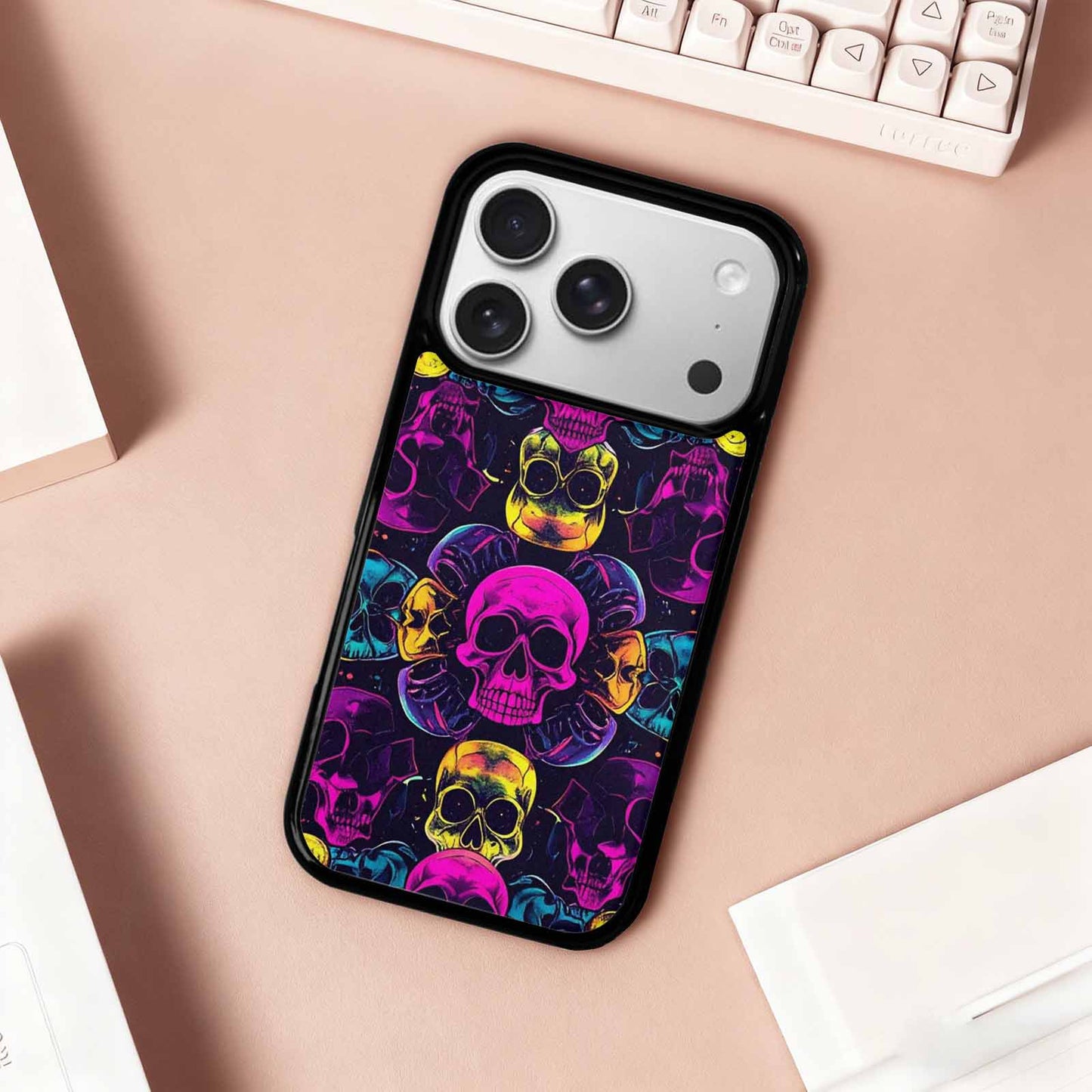 iPhone 17 Pro Case — Skull Dark Art Gothic Print Gothic, Customized Protective Case