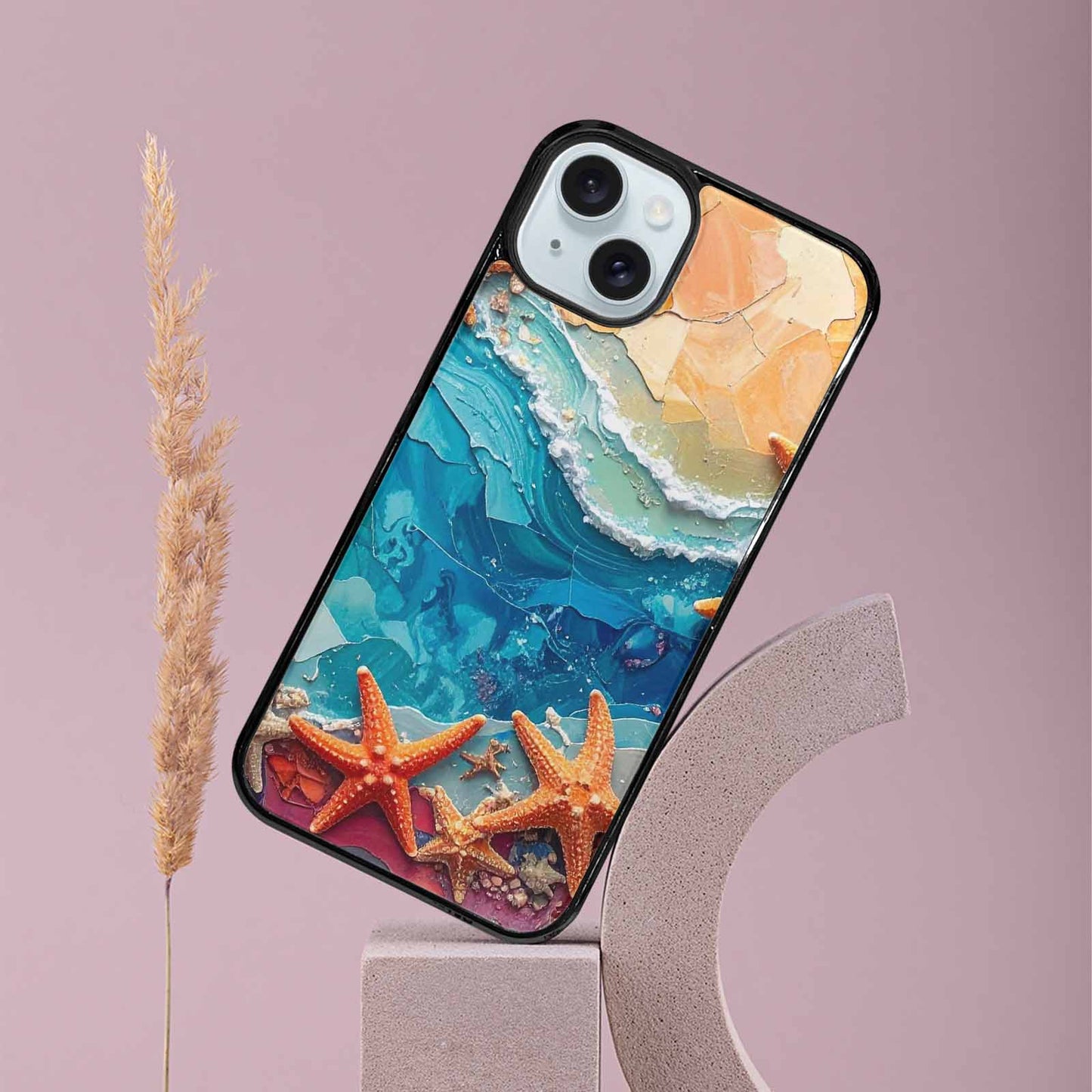 iPhone 15 Plus Case — Starfish Cluster Starfish Cluster Pattern Hundreds, Personalized Phone Case