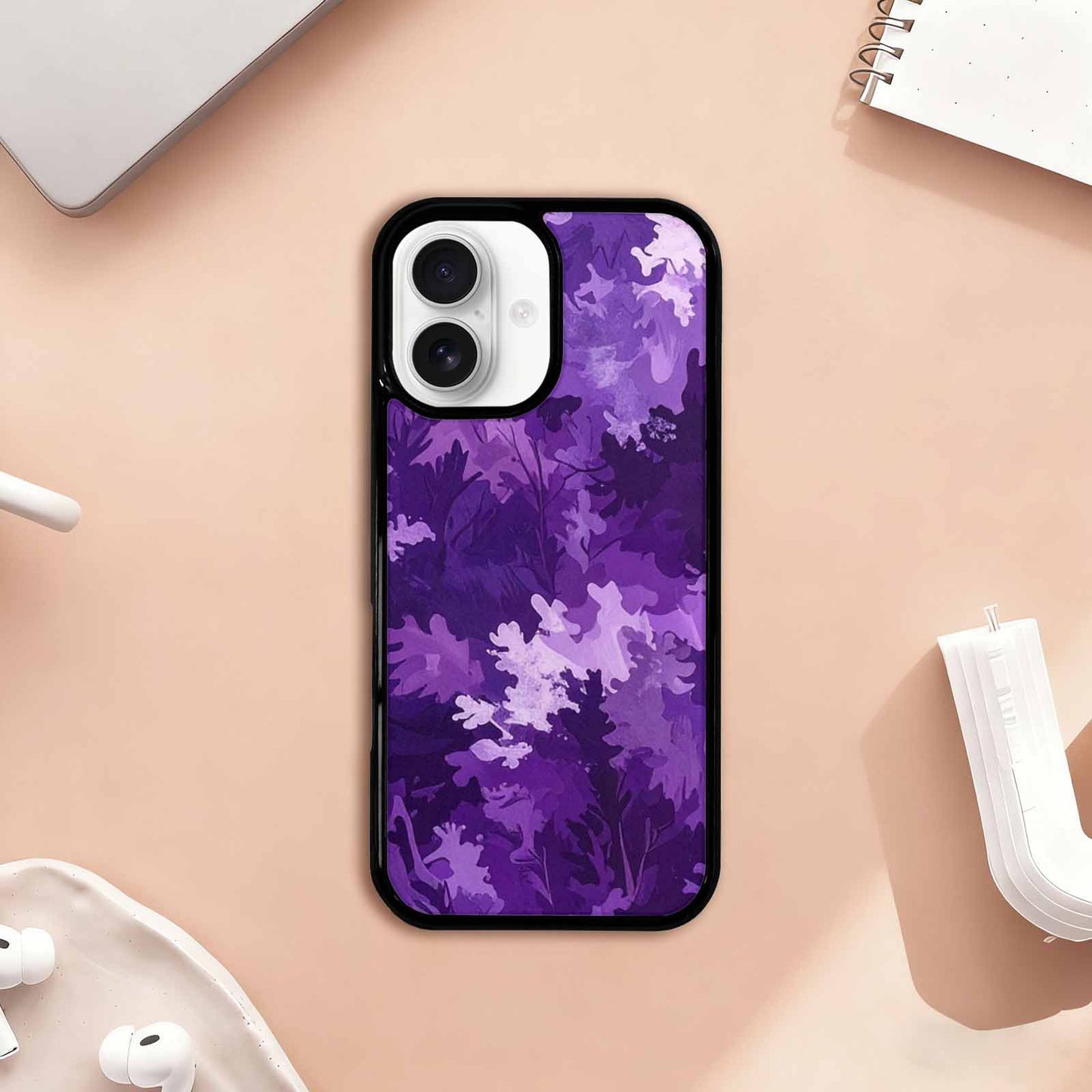 iPhone 17 Case — Small Military Camouflage Blotch Camo, Custom Printed Phone Case