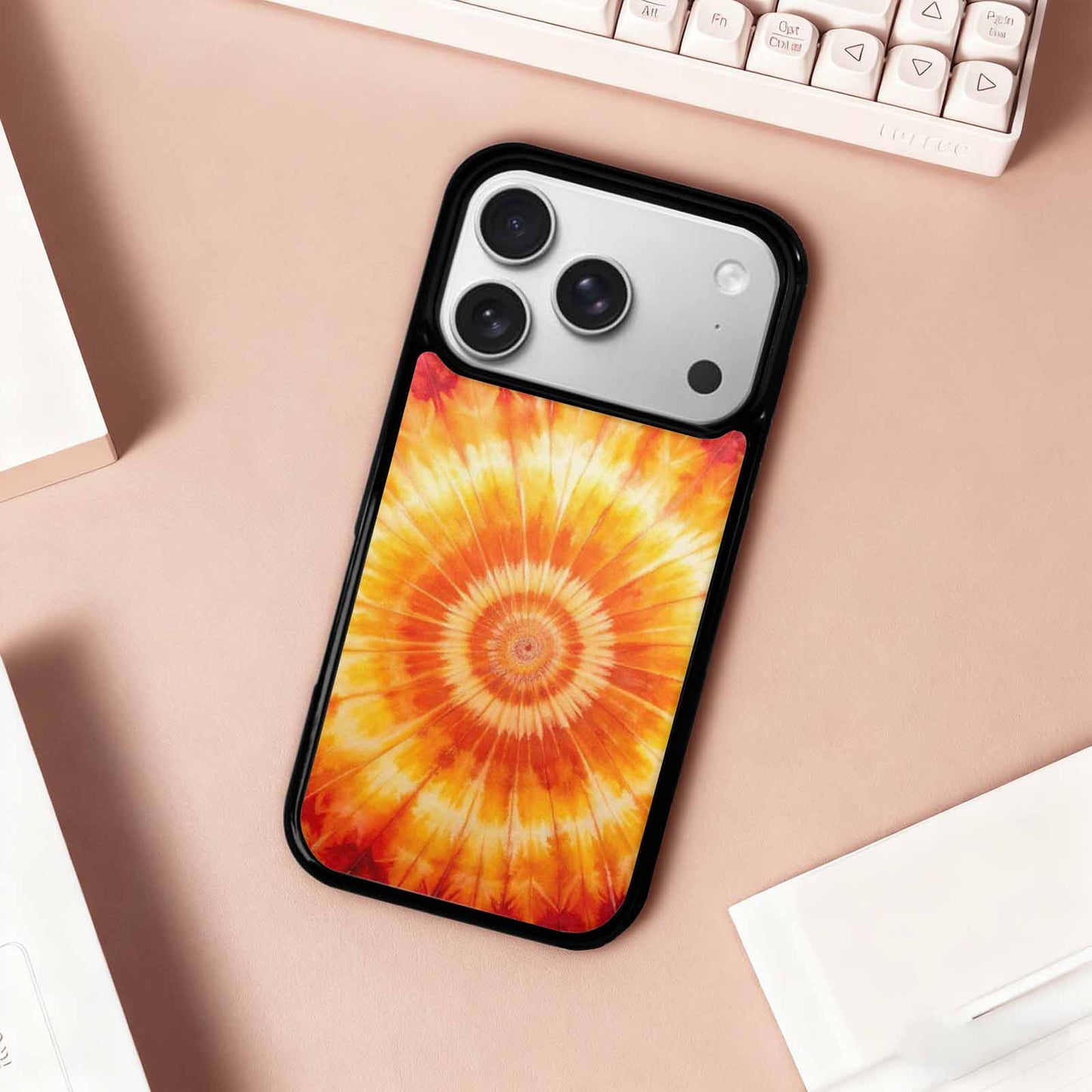 iPhone 17 Pro Case — Ombre Tie Dye Warm Custom Tie, Custom Made Phone Cover