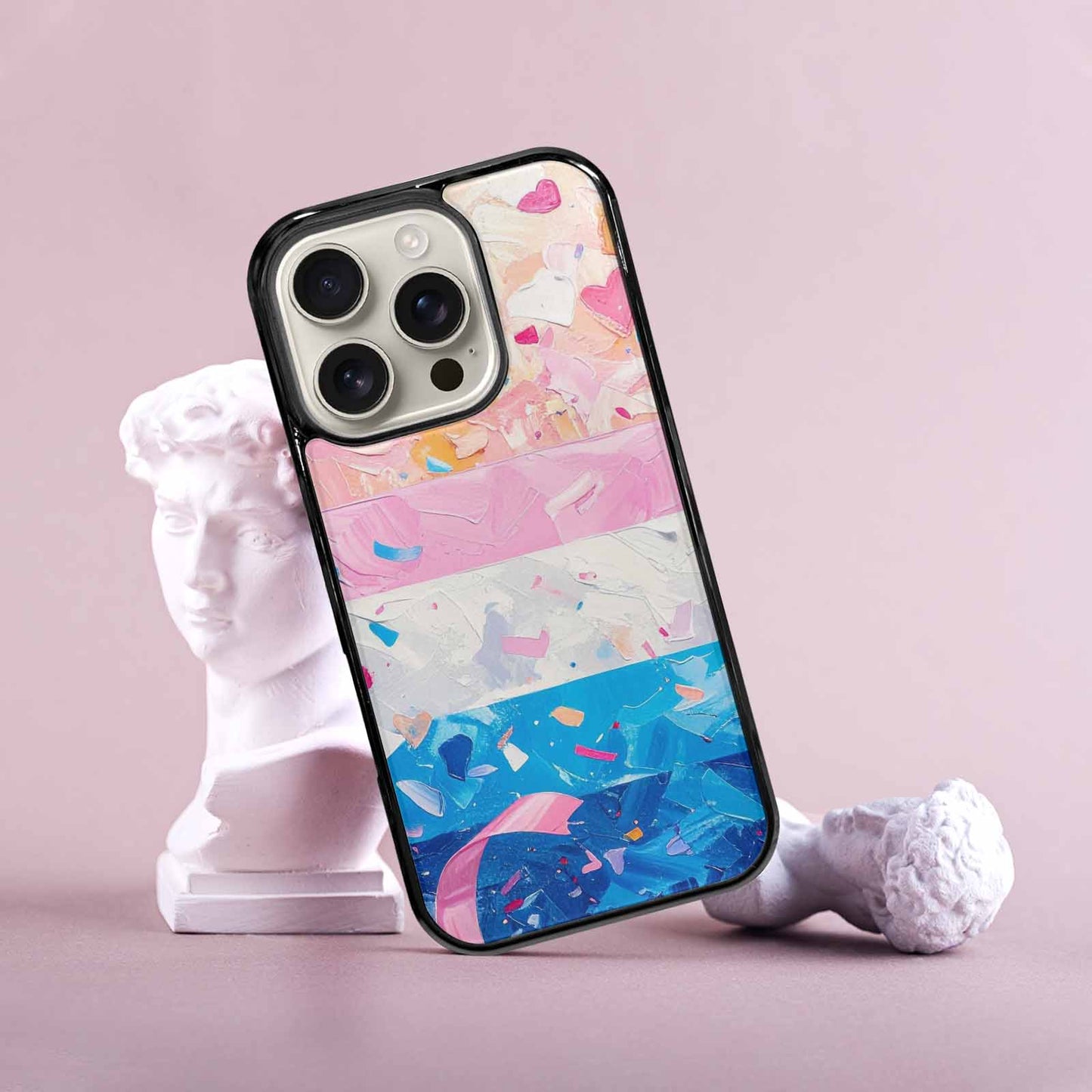 iPhone 16 Pro Case — Transgender Pride Flag Trans Pride Flag, Custom Art Phone Cover