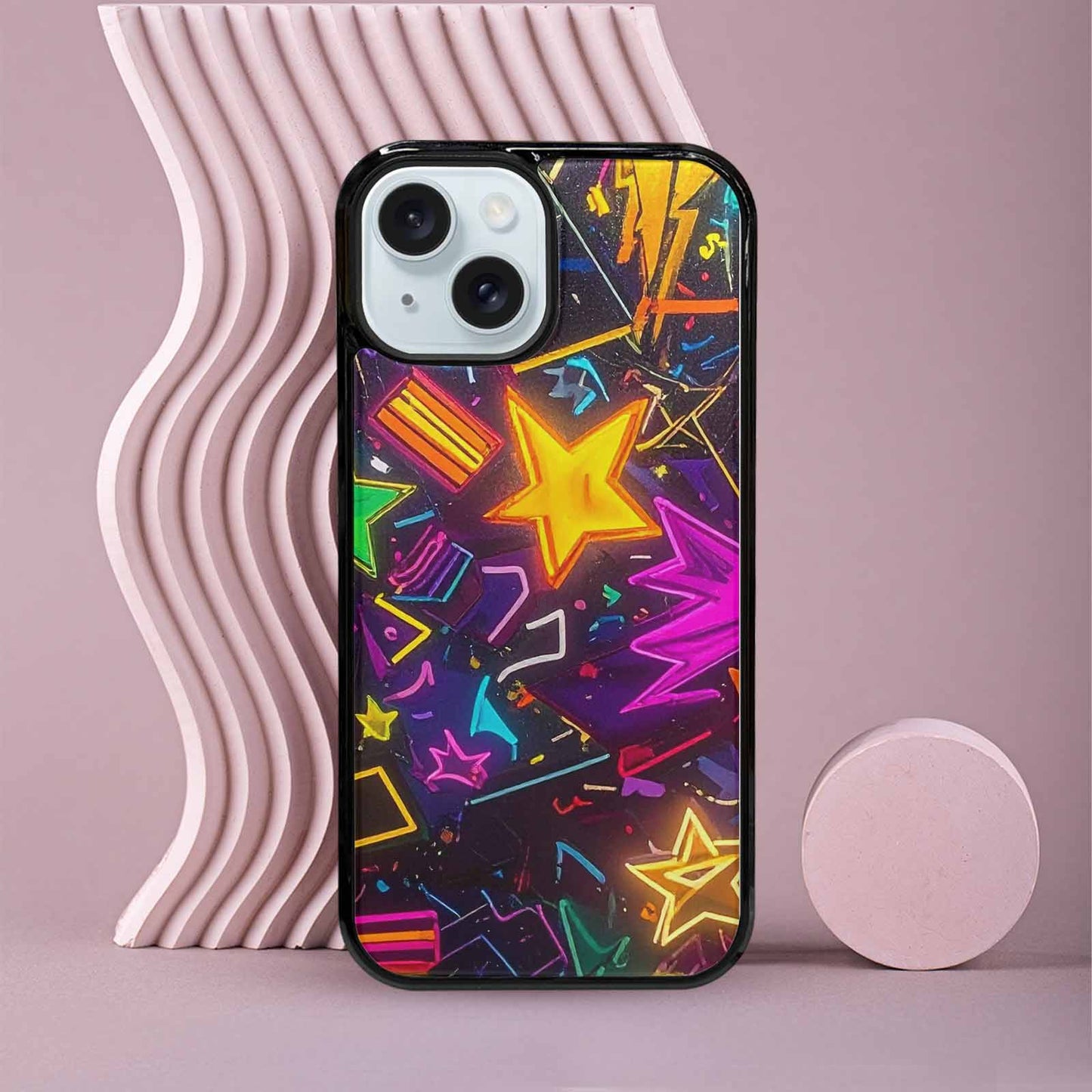 iPhone 15 Case — 80s Retro Motif 80s Retro Motifs, Original Design Phone Case