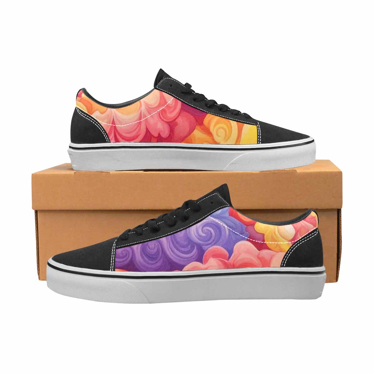 WOMEN'S Tie Lace-Up Canvas Dark Academia Custom Sneakers