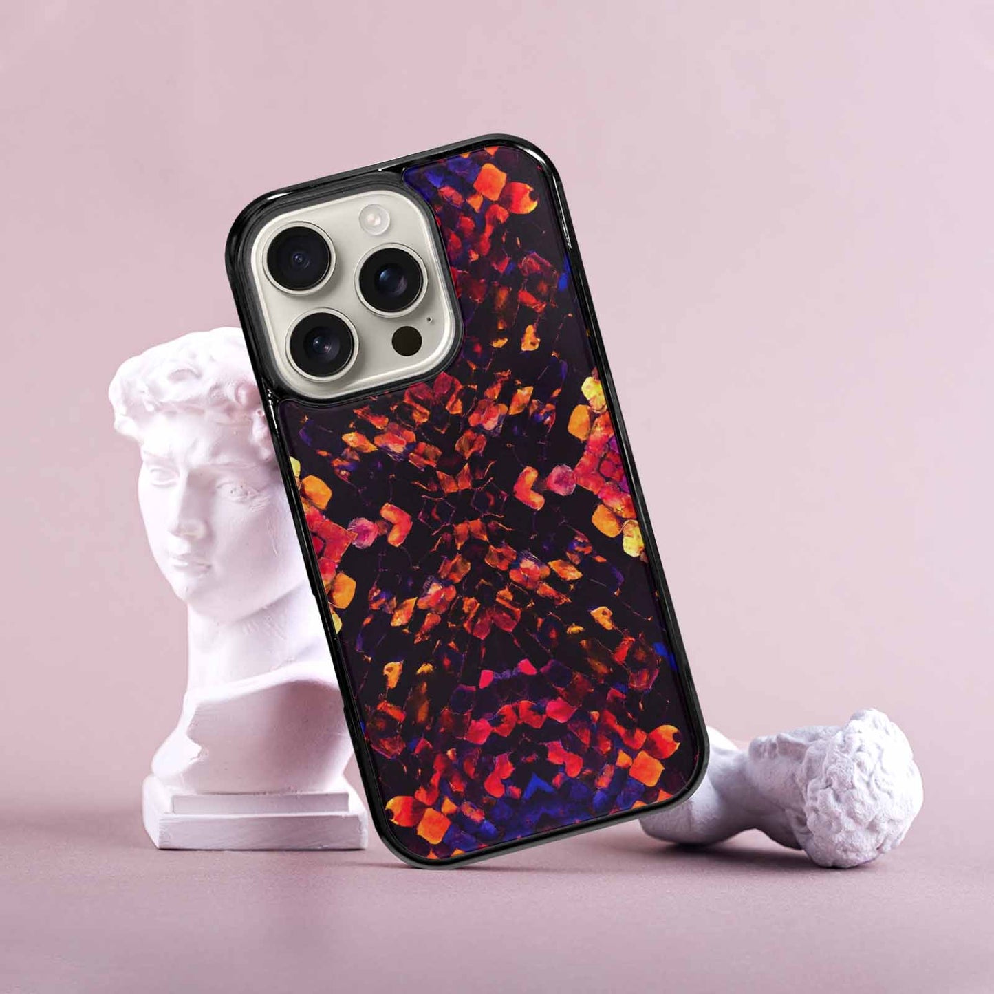 iPhone 16 Pro Case — Dark Snake Print, Custom Print Case Cover