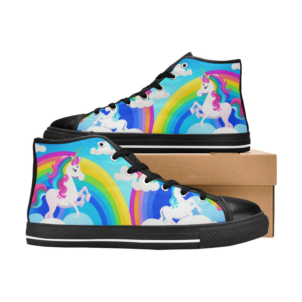 WOMEN'S Unicorns Abstract High Top Canvas Aesthetic Custom Shoes